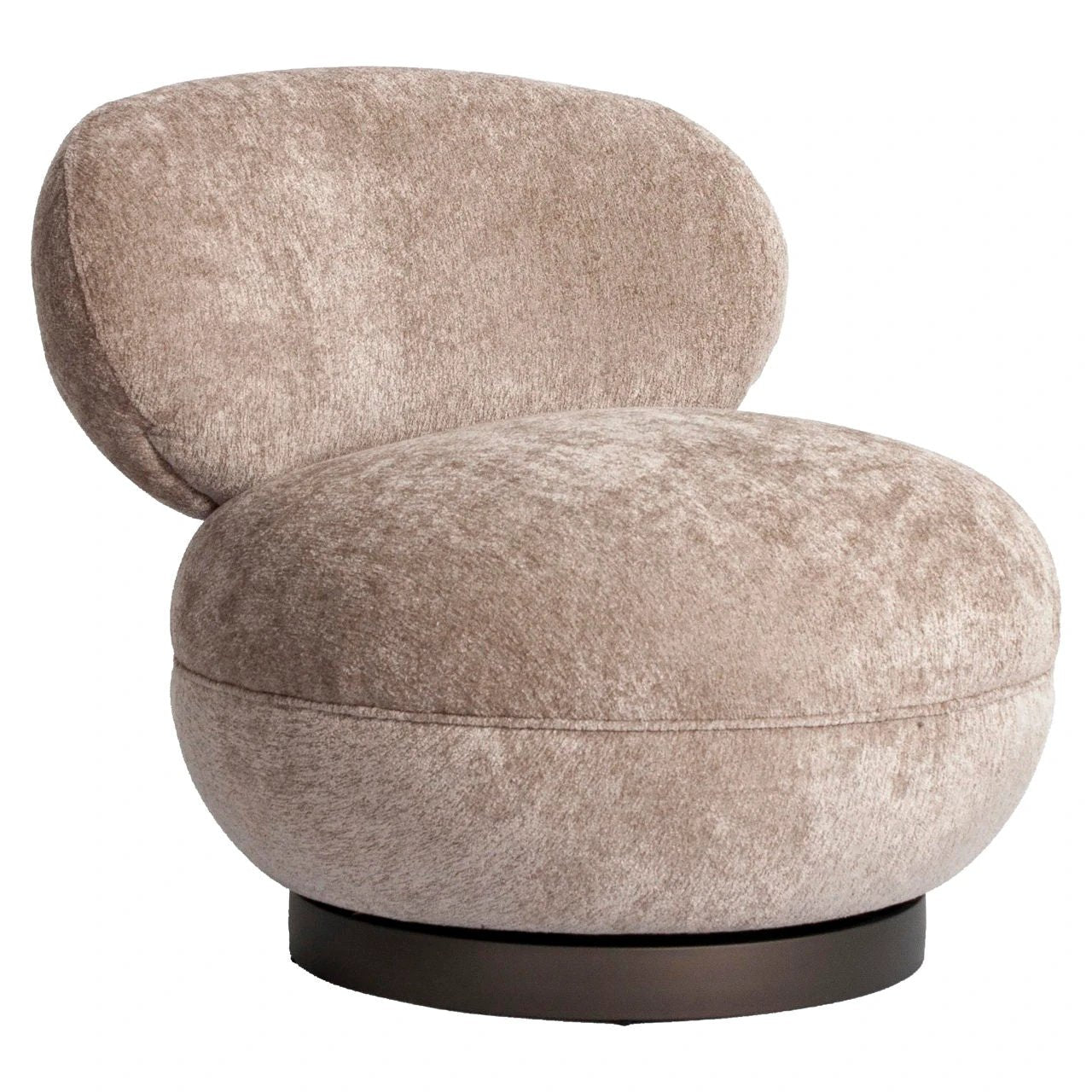 Loungestoel Jace be easy zand draaibaar vlamvertragend by Richmond Interiors