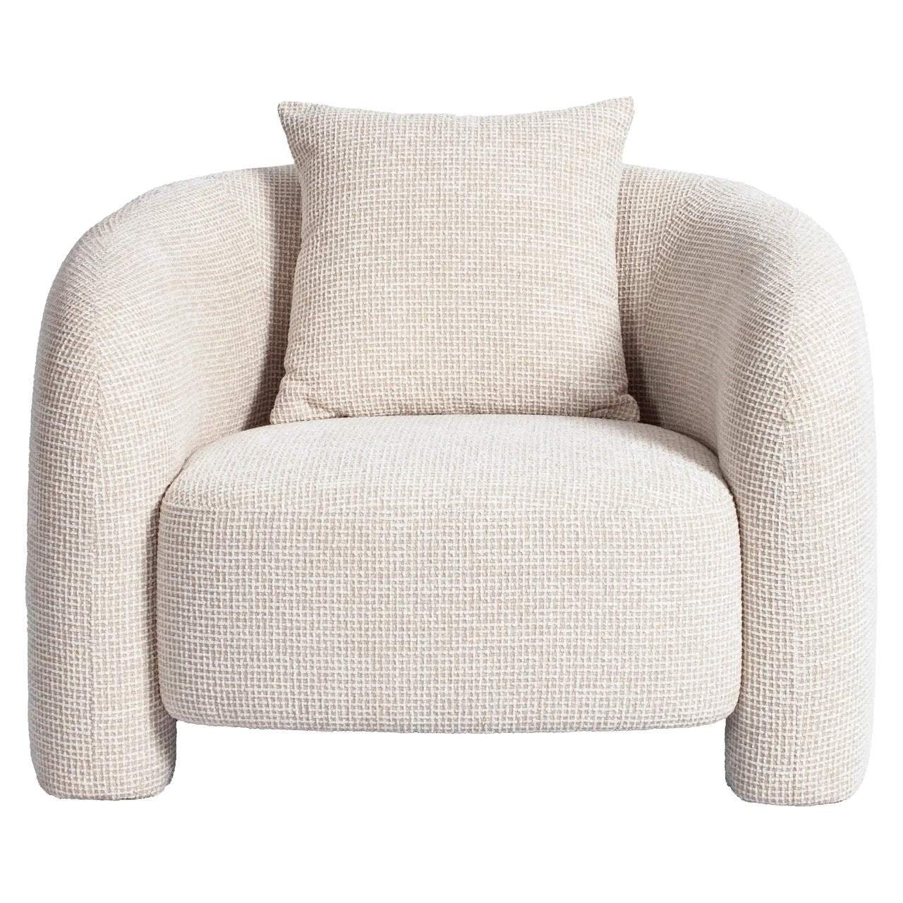 Loungestoel Tuscany beige blokweefsel by Richmond Interiors
