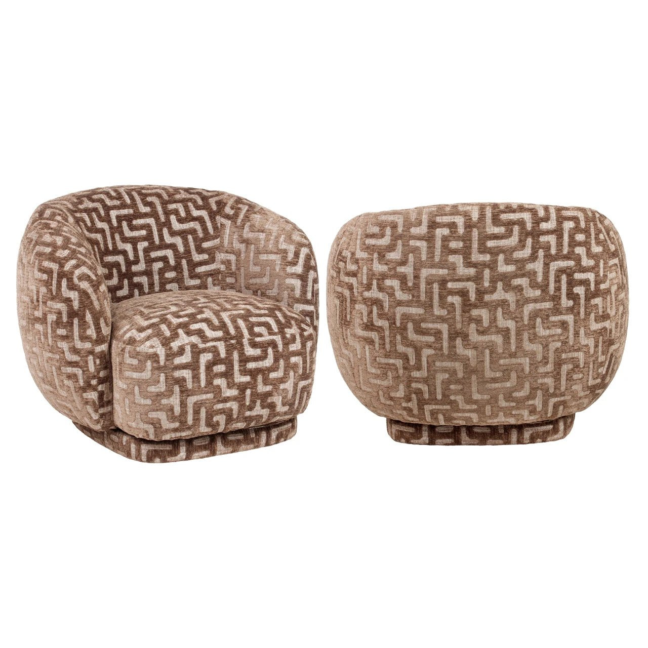 Loungestoel Negreslo bruin labyrint by Richmond Interiors