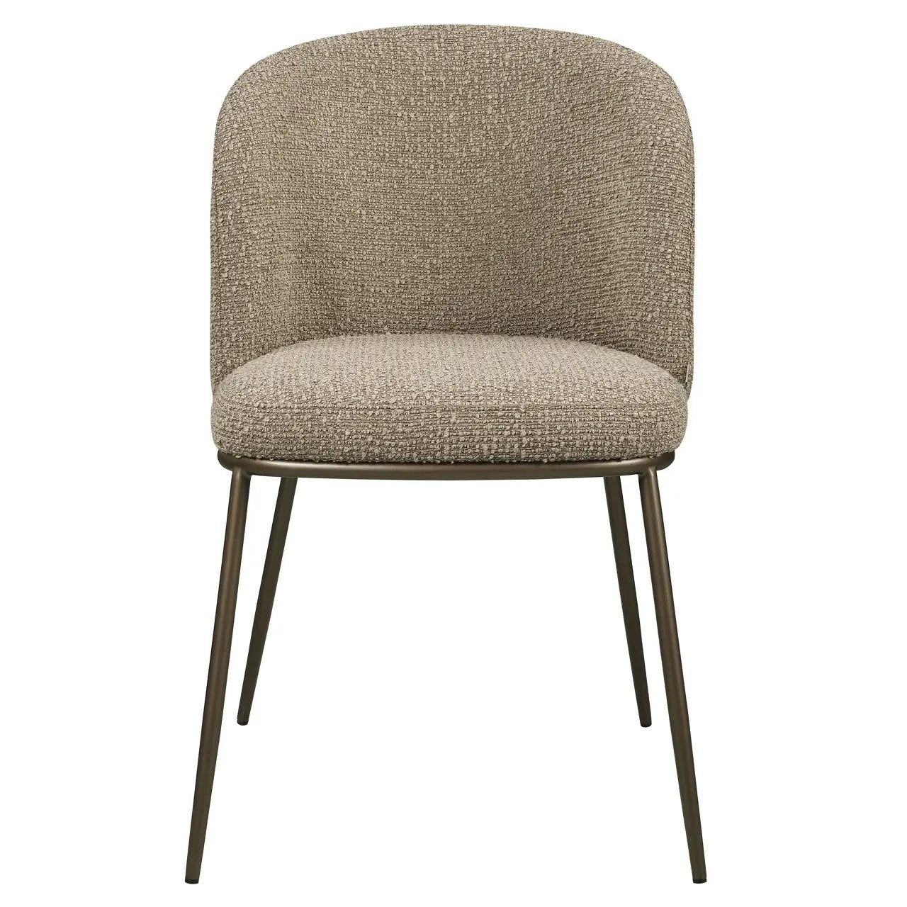 Eetkamerstoel Elvi mocca chunky vlamvertragend (set van 2) by Richmond Interiors