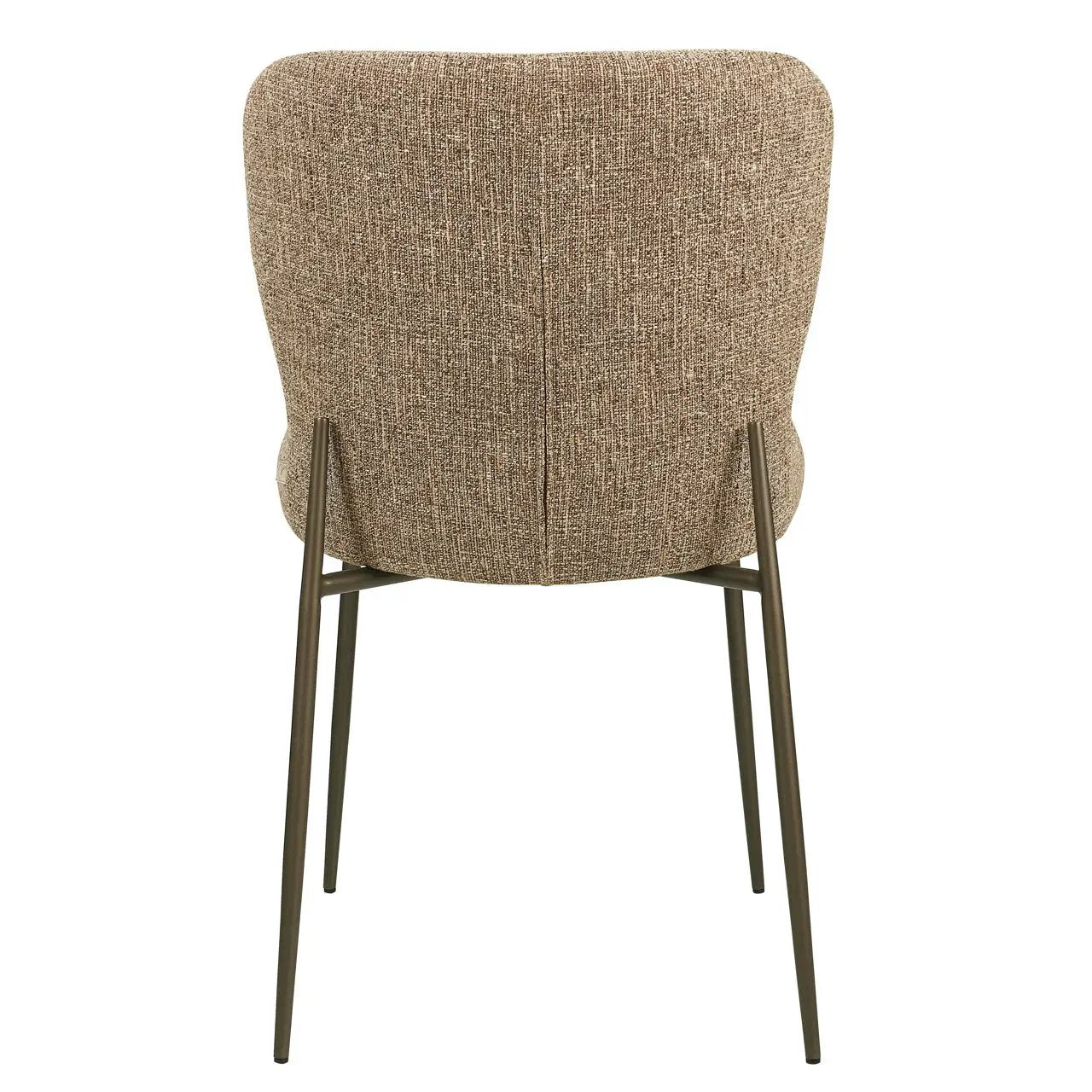 Eetkamerstoel Odarby bruine tweed vlamvertragend (set van 2) by Richmond Interiors