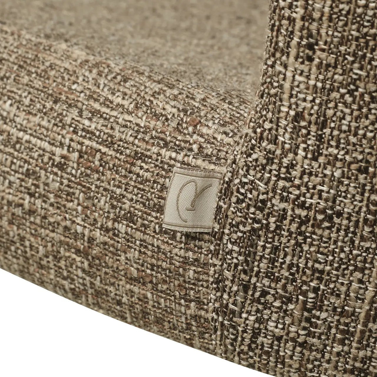 Eetkamerstoel Odarby bruine tweed vlamvertragend (set van 2) by Richmond Interiors