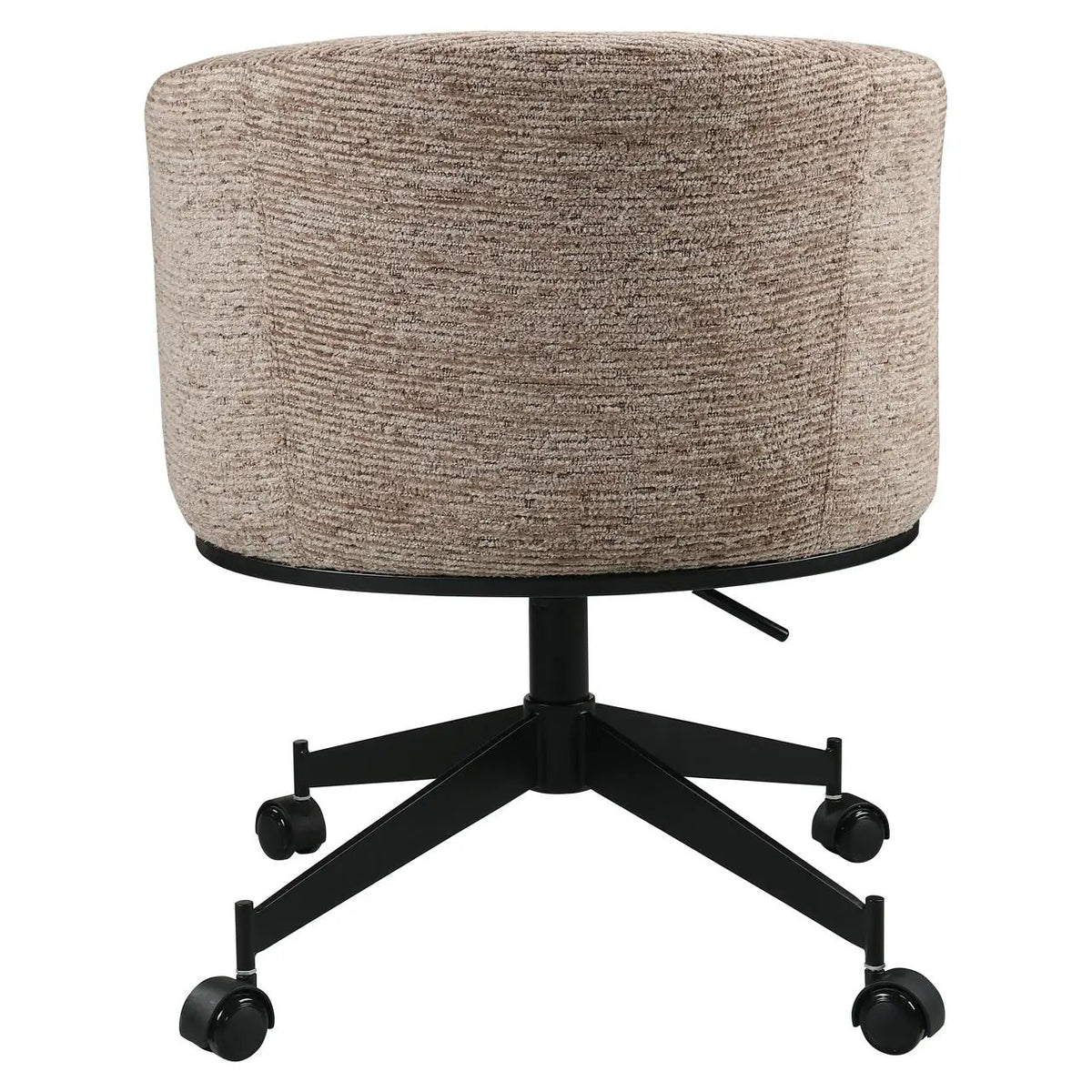 Eetkamerstoel Rochenne mocca linear draaibaar op wielen by Richmond Interiors