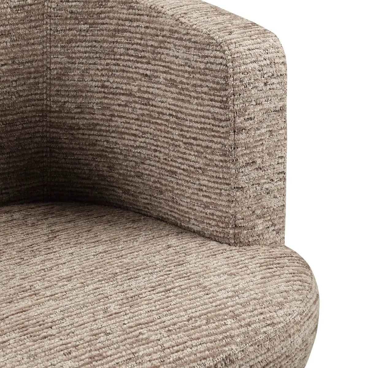 Eetkamerstoel Rochenne mocca linear draaibaar op wielen by Richmond Interiors