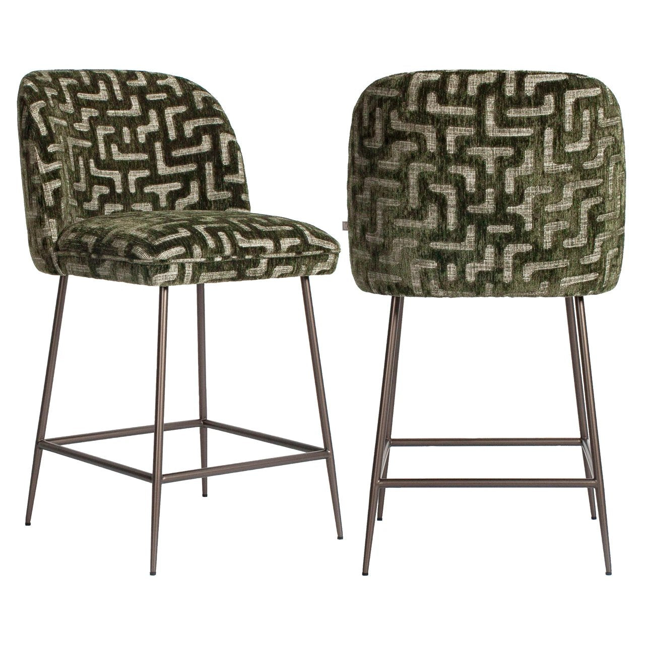 Counterstoel Pullitzer mos labyrint by Richmond Interiors