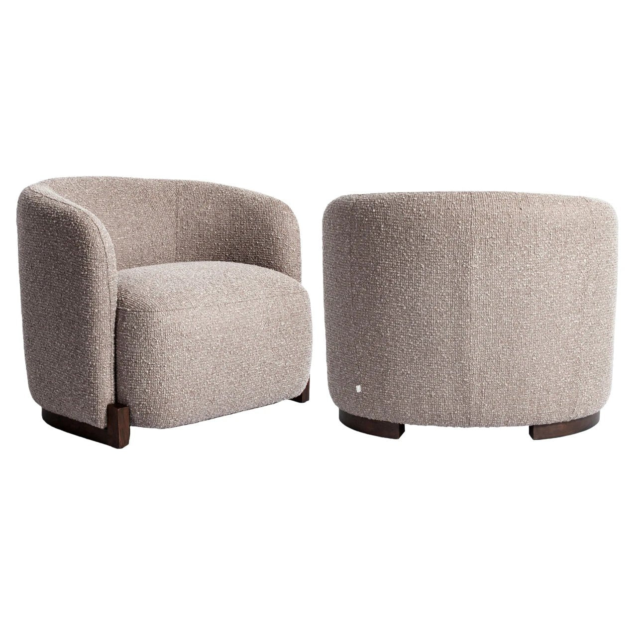 Loungestoel Hannah mocca grofgebreid brandvertragend by Richmond Interiors