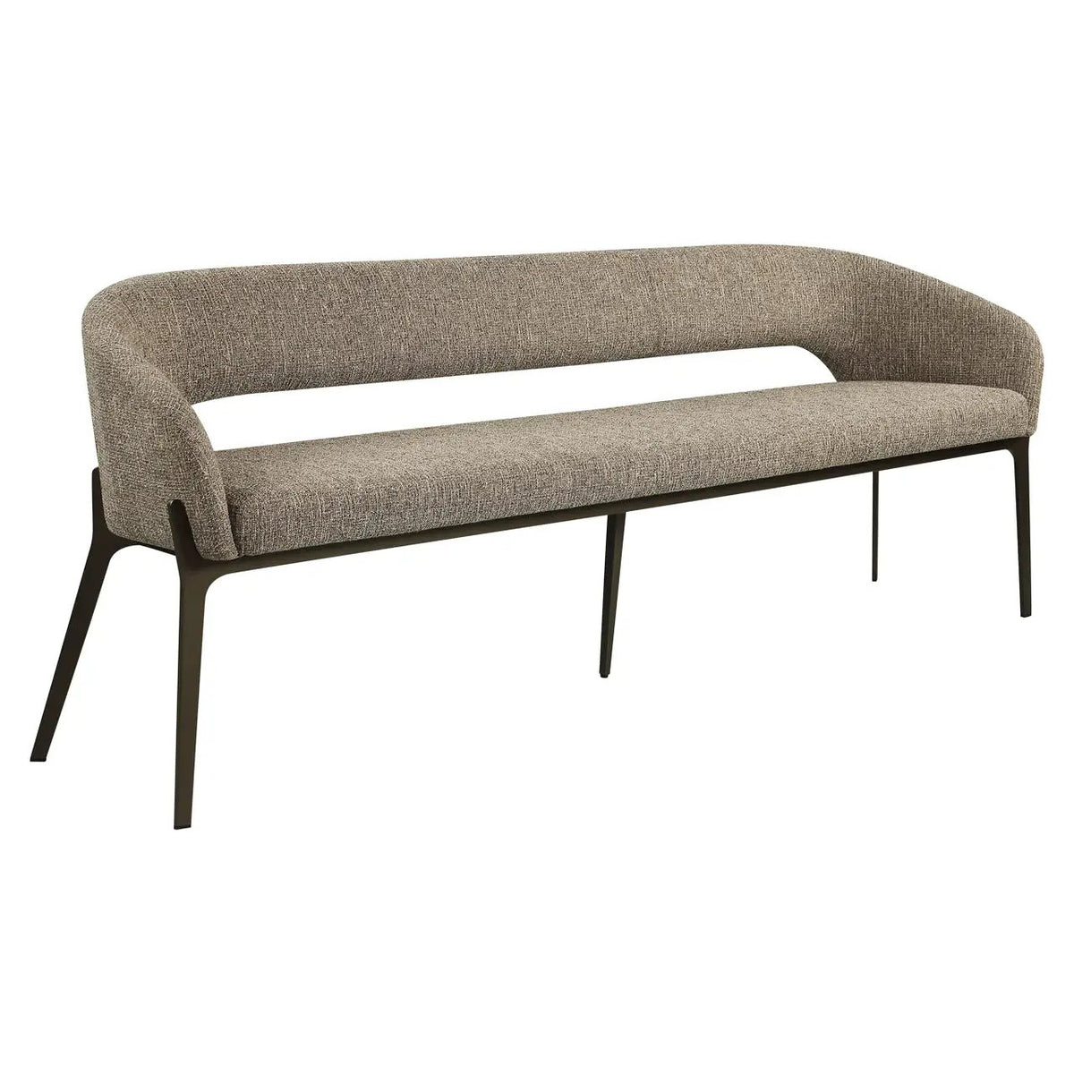 Eetkamerbank Kenzi bruin tweed by Richmond Interiors