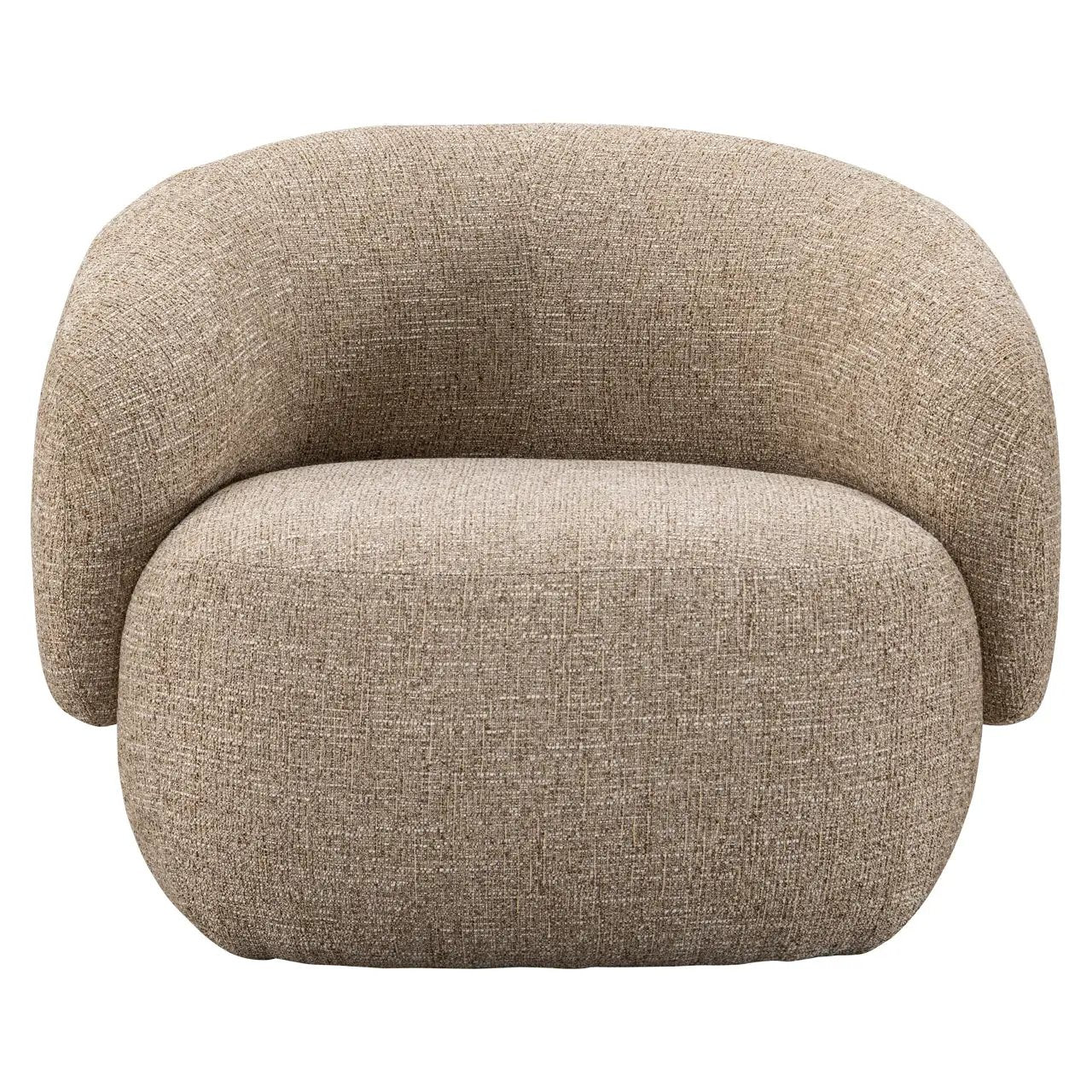 Loungestoel Milano, zandkleurige vlamvertragende tweed by Richmond Interiors