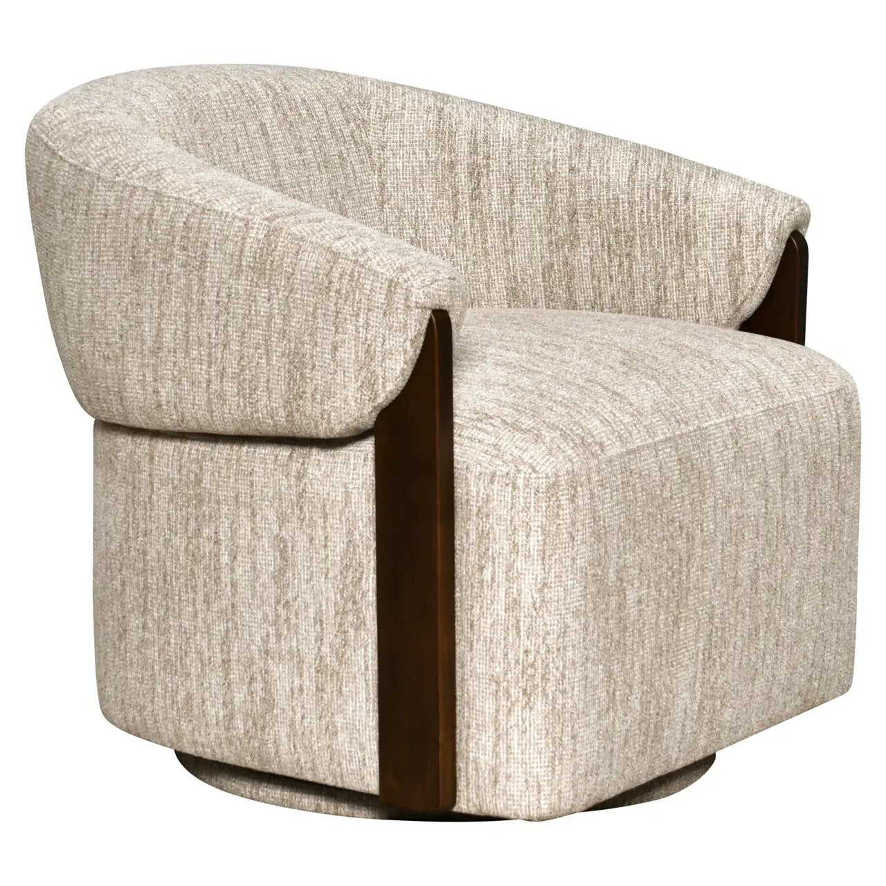 Loungestoel Marina naturel softweave draaibaar vlamvertragend by Richmond Interiors