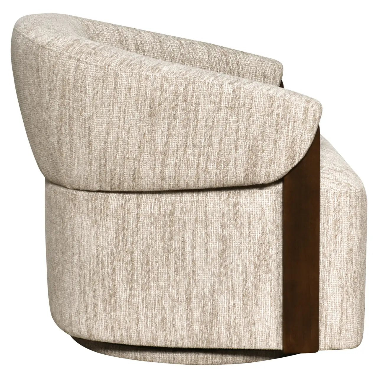 Loungestoel Marina naturel softweave draaibaar vlamvertragend by Richmond Interiors