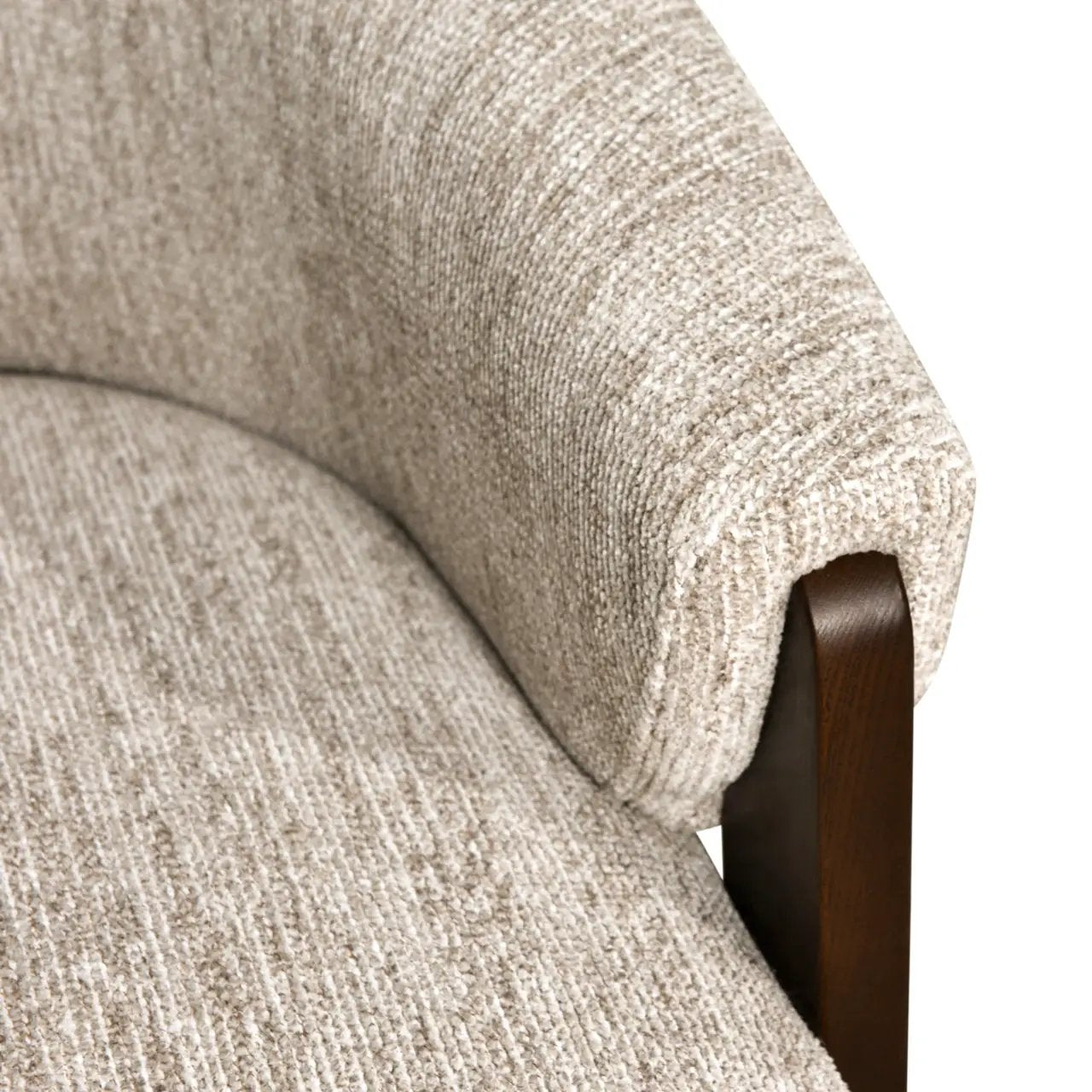 Loungestoel Marina naturel softweave draaibaar vlamvertragend by Richmond Interiors