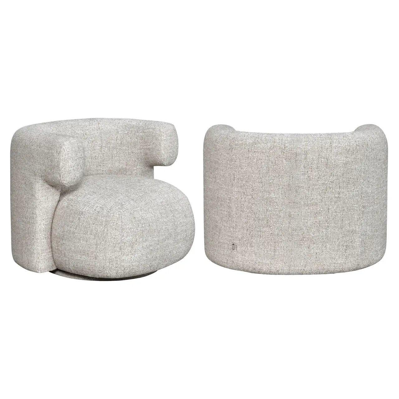 Loungestoel Talley crème tweed draaibaar by Richmond Interiors