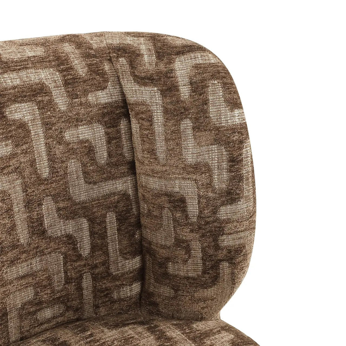 Eetkamerstoel Fiona bruin labyrint draaibaar by Richmond Interiors