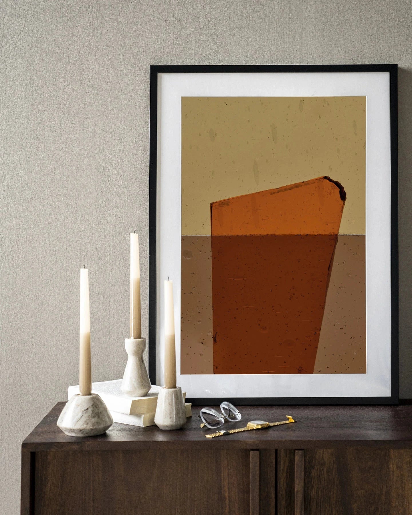Geen soort van oranje - Moderne Wanddecoratie | Artprint, Glass Art & Wandkleed by Urban Cotton