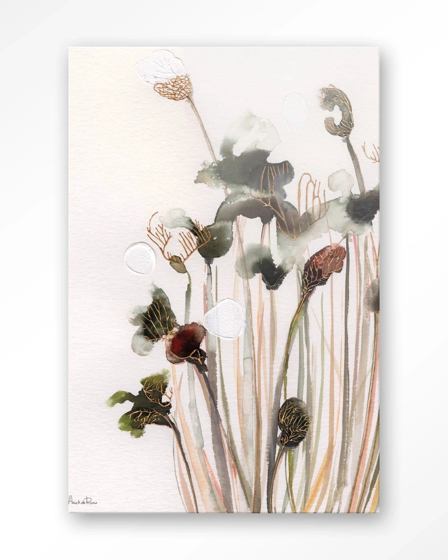 Pastel Flowers 2 - Moderne Wanddecoratie | Artprint, Glass Art & Wandkleed by Urban Cotton