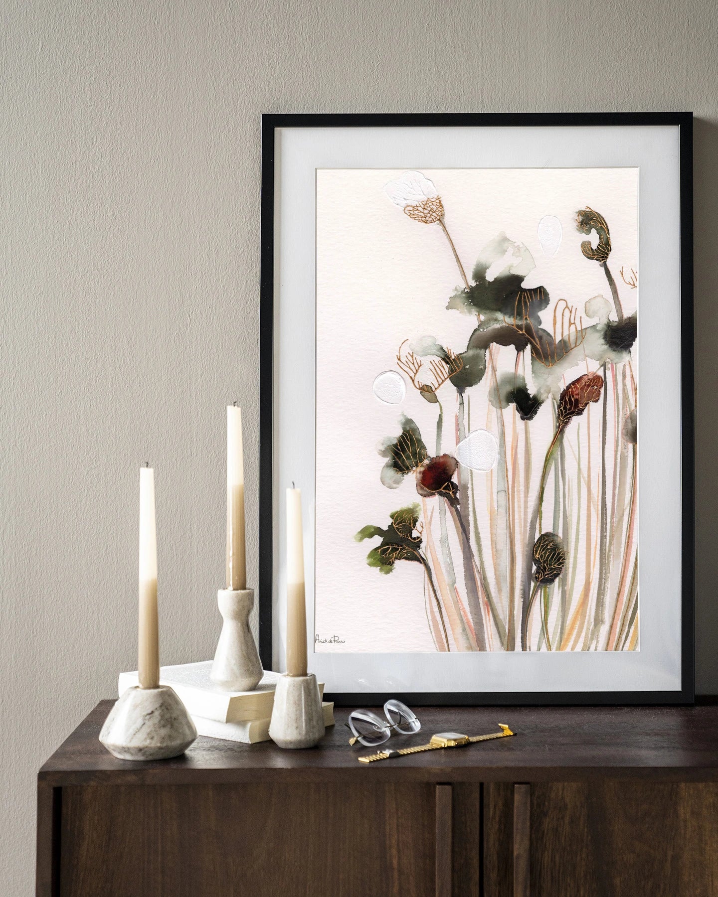 Pastel Flowers 2 - Moderne Wanddecoratie | Artprint, Glass Art & Wandkleed by Urban Cotton