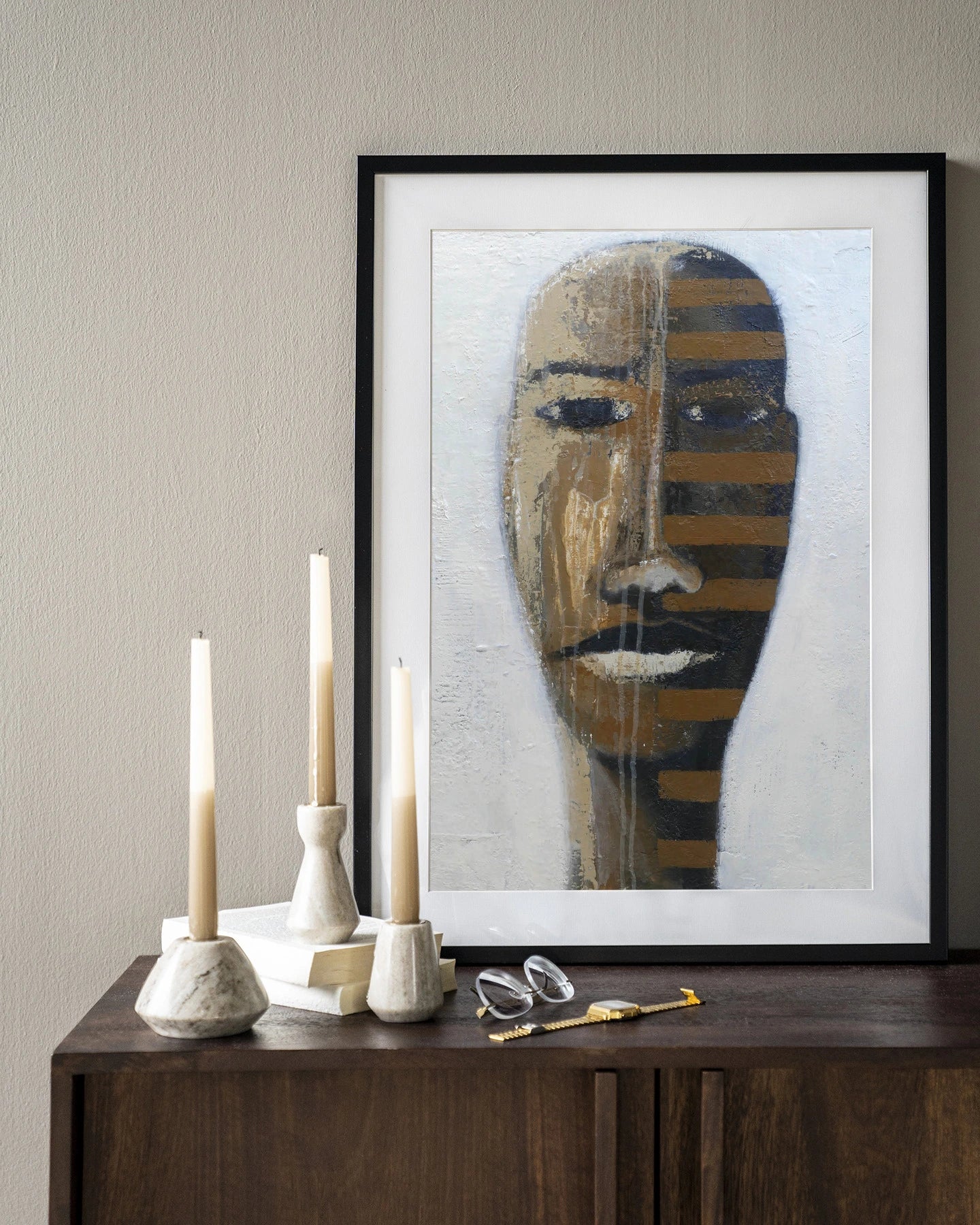 Head 1 - Moderne Wanddecoratie | Artprint, Glass Art & Wandkleed by Urban Cotton