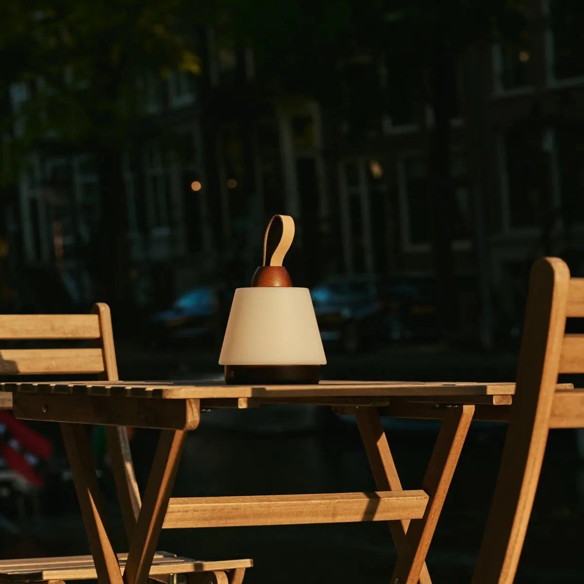 Tafellamp oplaadbaar Liv donkerbruin