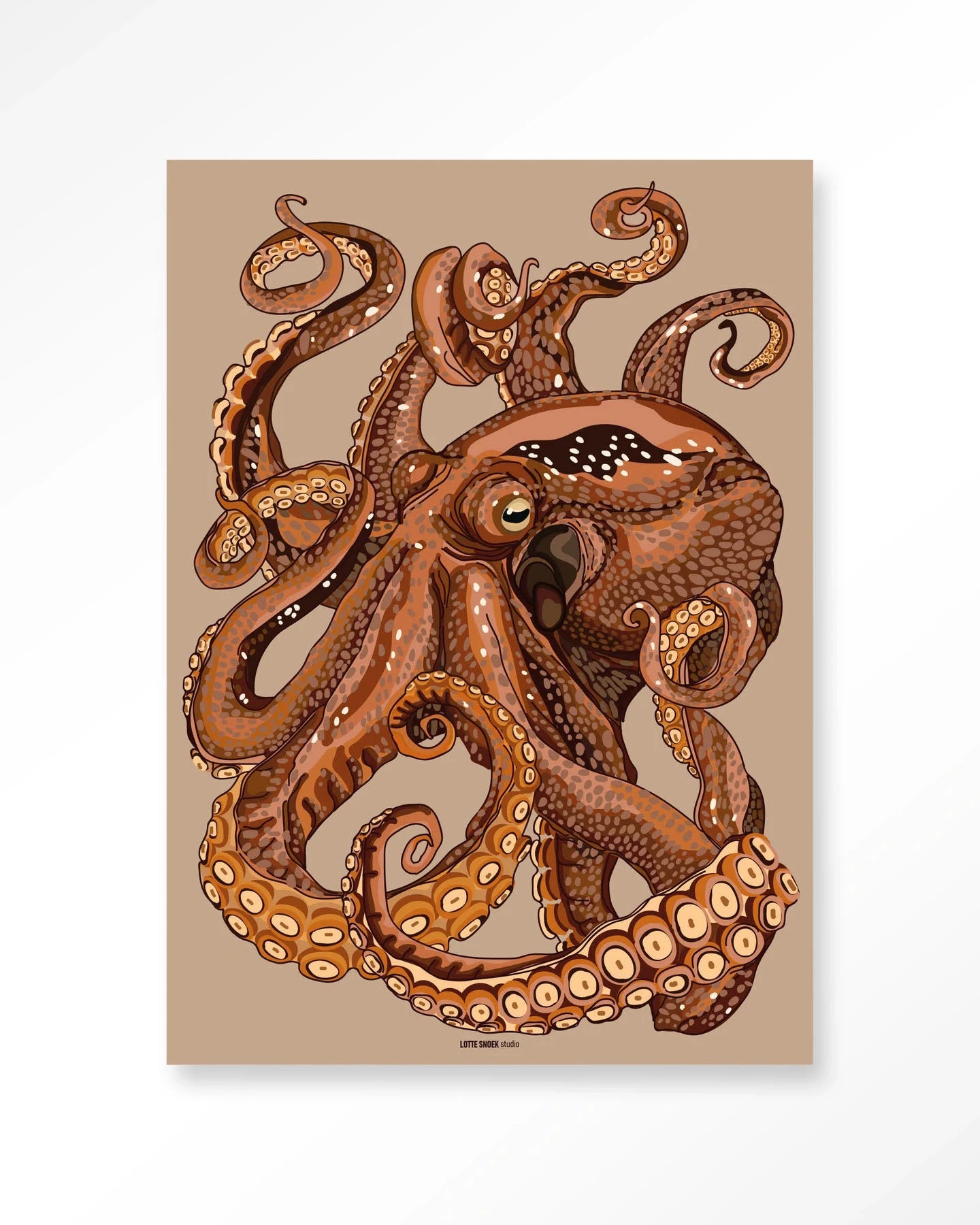 Pulpo - Moderne Wanddecoratie | Artprint, Glass Art & Wandkleed by Urban Cotton
