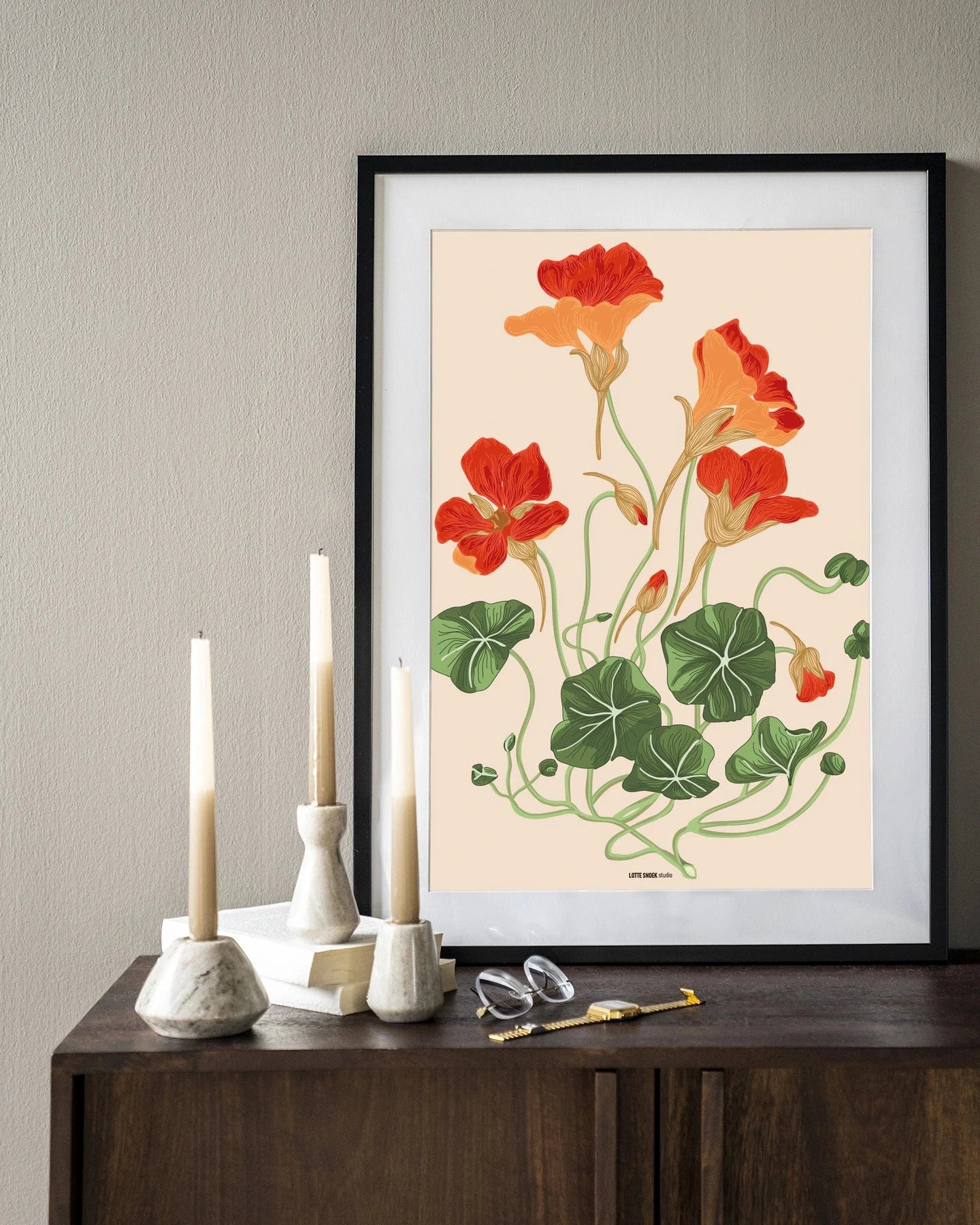 La Cherry - Moderne Wanddecoratie | Artprint, Glass Art & Wandkleed by Urban Cotton