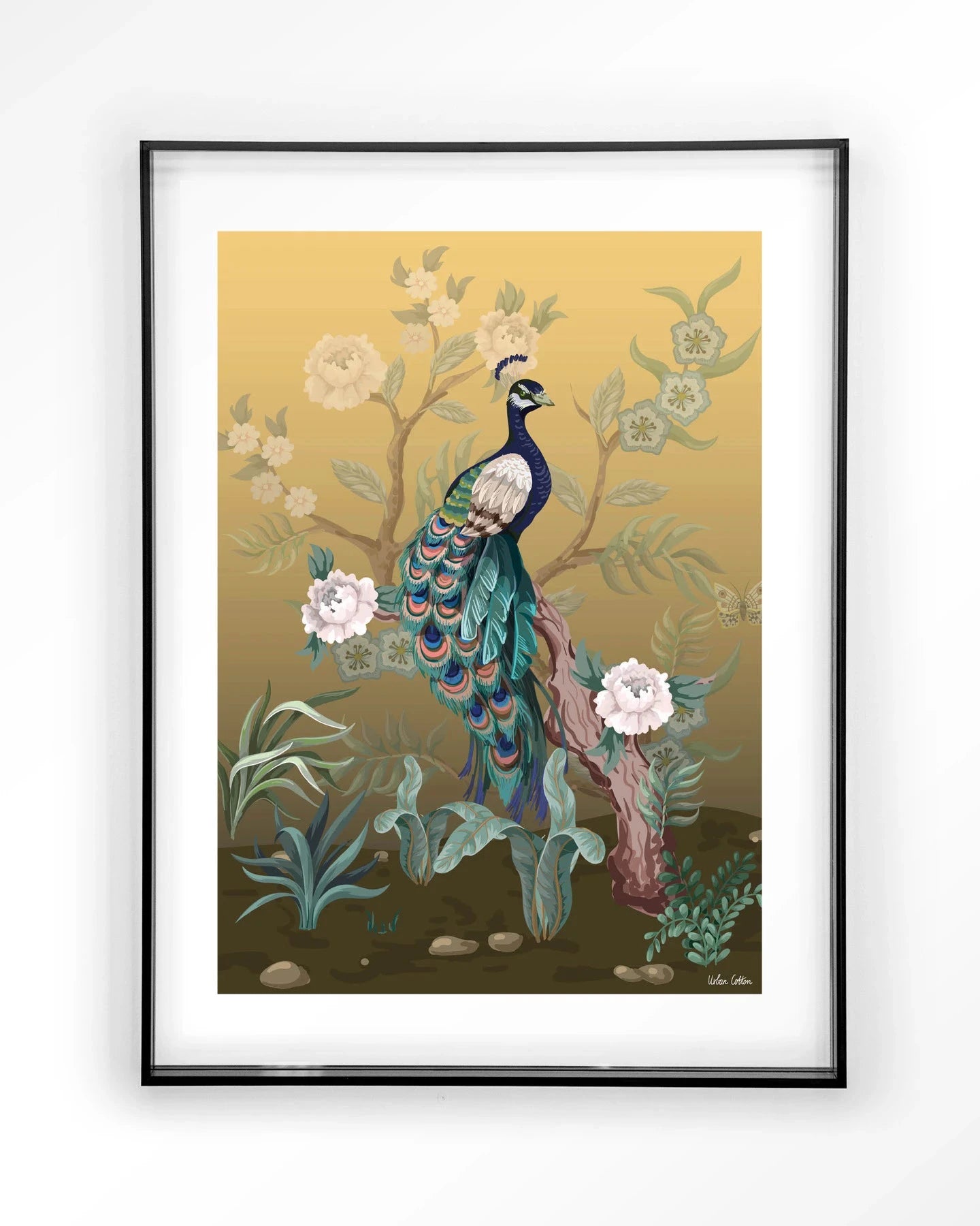 Peacock - Moderne Wanddecoratie | Artprint, Glass Art & Wandkleed by Urban Cotton