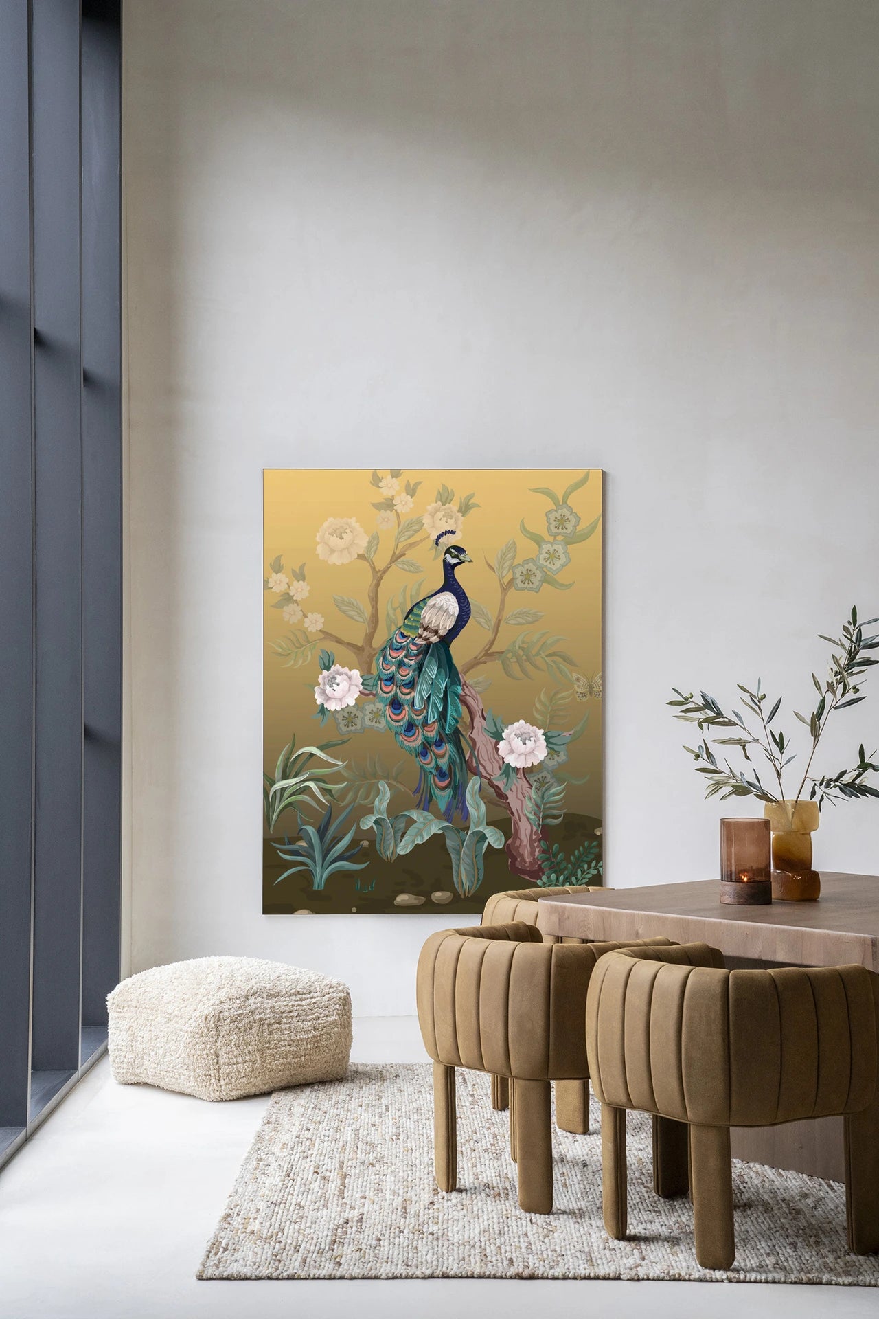 Peacock - Moderne Wanddecoratie | Artprint, Glass Art & Wandkleed by Urban Cotton
