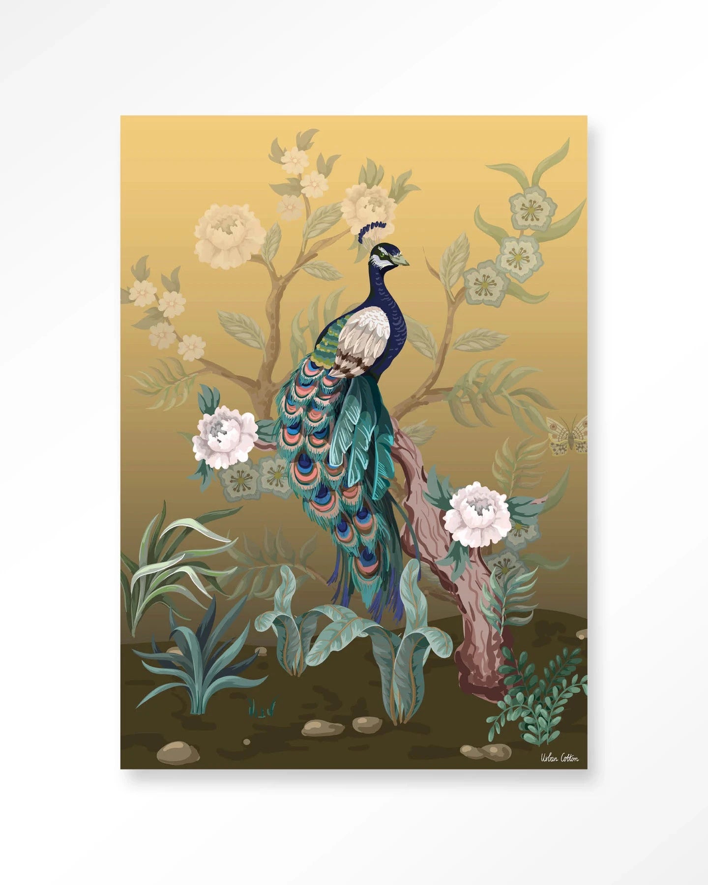 Peacock - Moderne Wanddecoratie | Artprint, Glass Art & Wandkleed by Urban Cotton