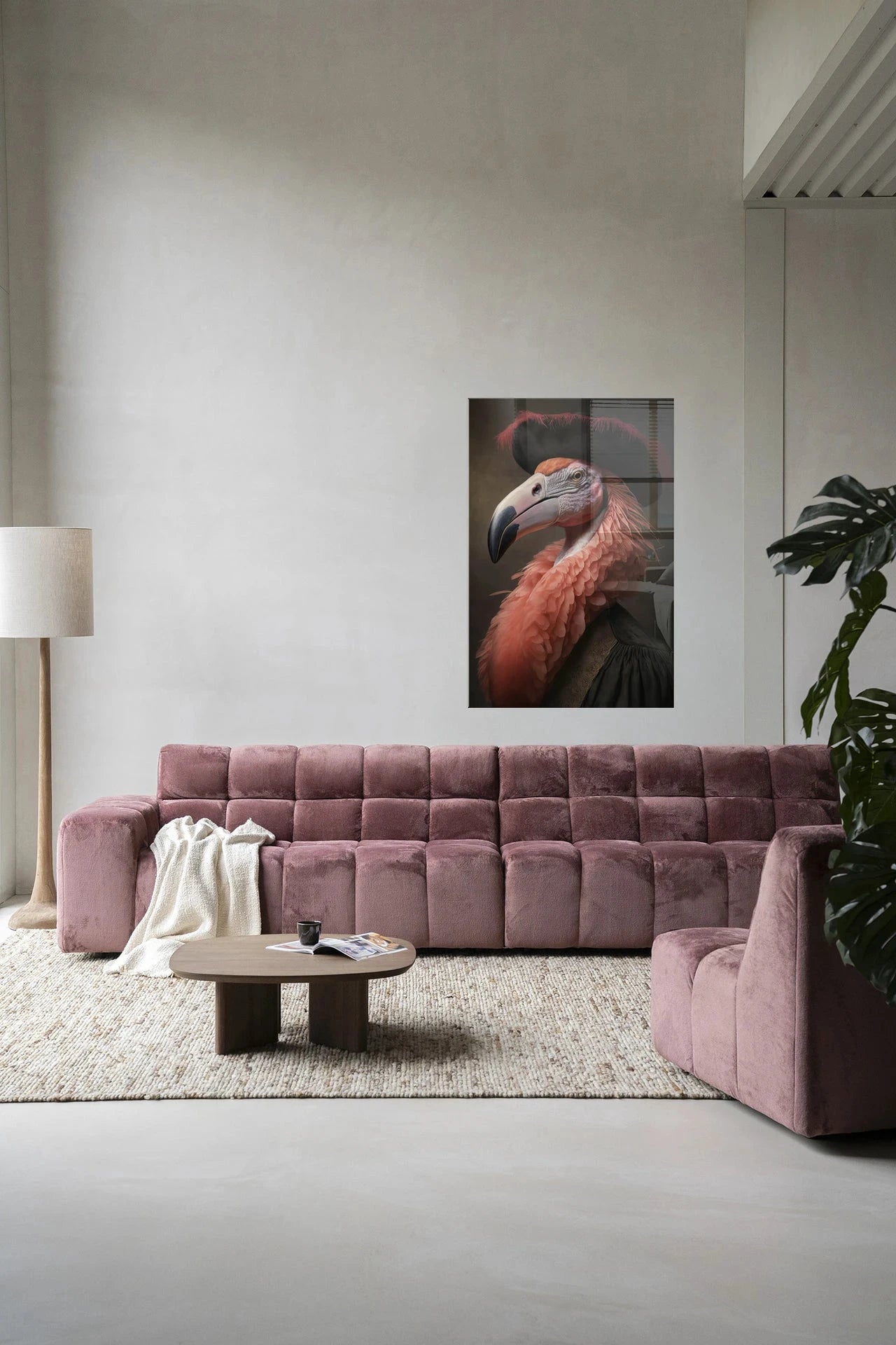 Flamingo - Moderne Wanddecoratie | Artprint, Glass Art & Wandkleed by Urban Cotton
