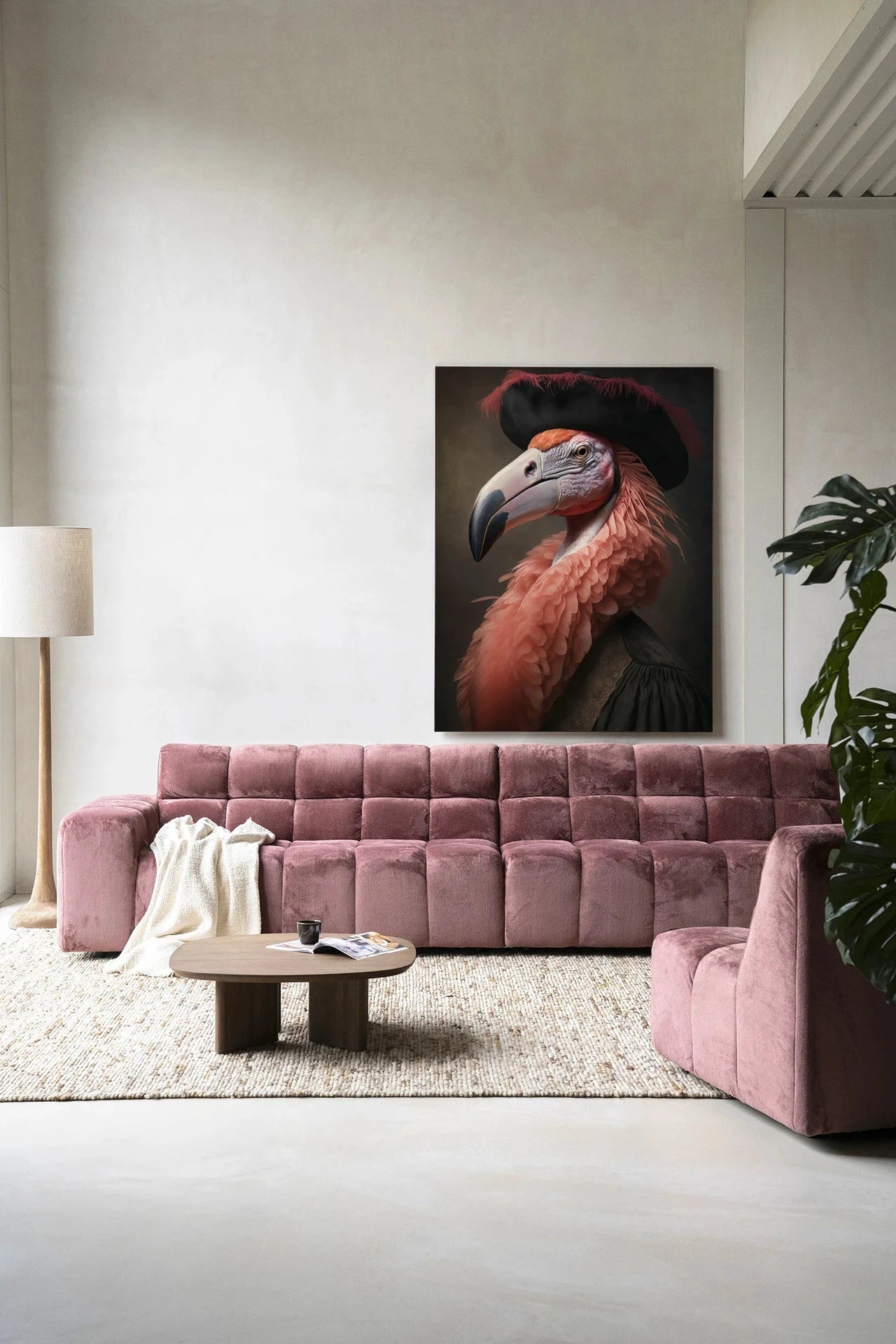 Flamingo - Moderne Wanddecoratie | Artprint, Glass Art & Wandkleed by Urban Cotton
