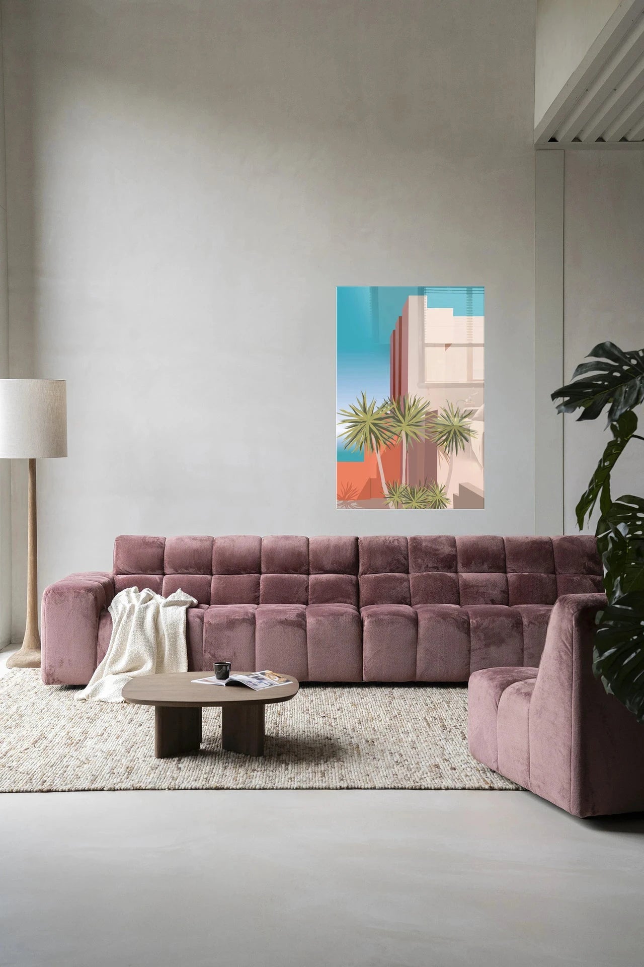 Tropical Place - Moderne Wanddecoratie | Artprint, Glass Art & Wandkleed by Urban Cotton
