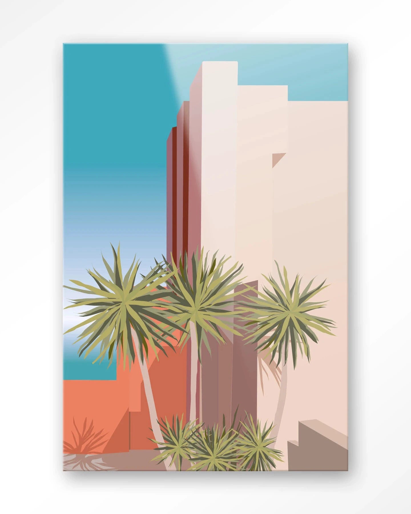 Tropical Place - Moderne Wanddecoratie | Artprint, Glass Art & Wandkleed by Urban Cotton