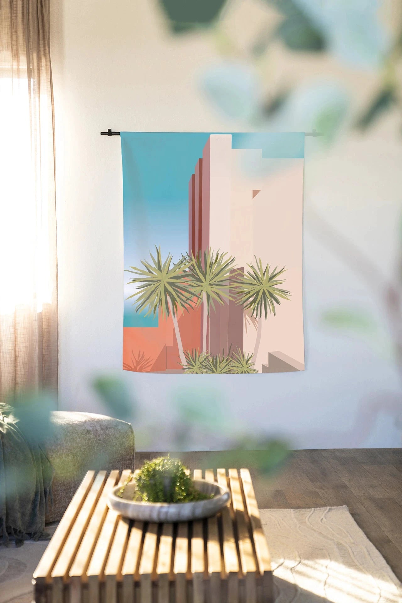 Tropical Place - Moderne Wanddecoratie | Artprint, Glass Art & Wandkleed by Urban Cotton
