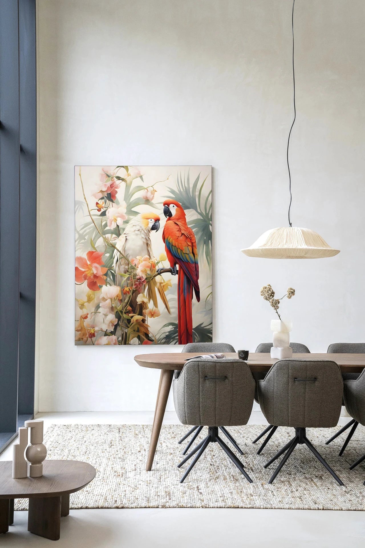 Lovebirds - Moderne Wanddecoratie | Artprint, Glass Art & Wandkleed by Urban Cotton