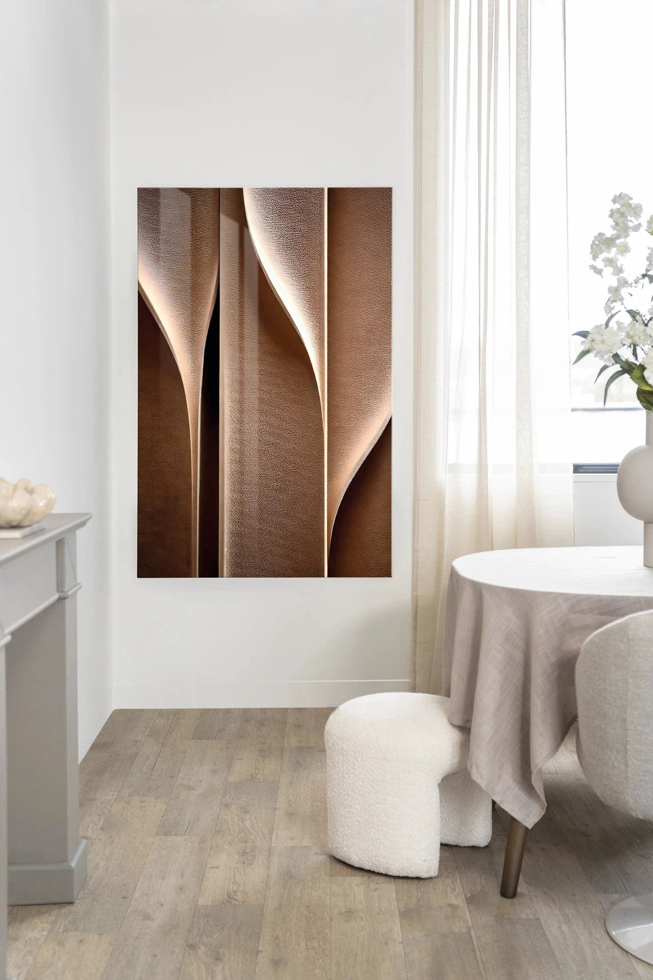 Whispering Curves - Moderne Wanddecoratie | Artprint, Glass Art & Wandkleed by Urban Cotton