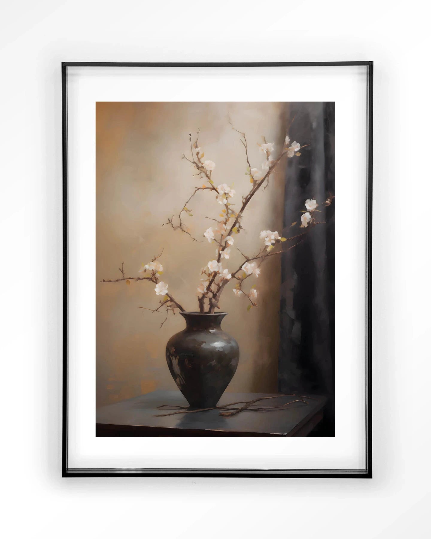 Light Blossom Vase - Moderne Wanddecoratie | Artprint, Glass Art & Wandkleed by Urban Cotton