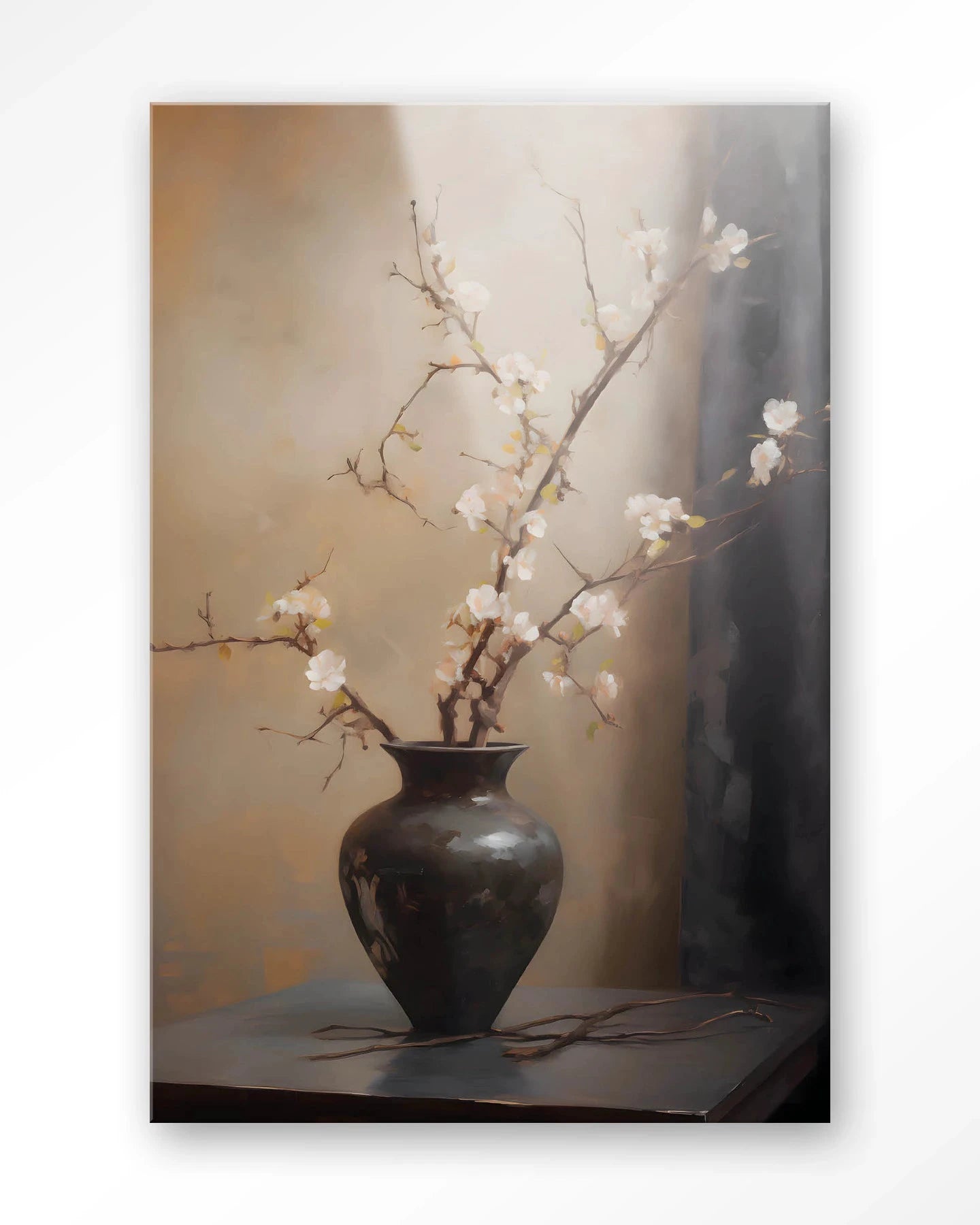 Light Blossom Vase - Moderne Wanddecoratie | Artprint, Glass Art & Wandkleed by Urban Cotton