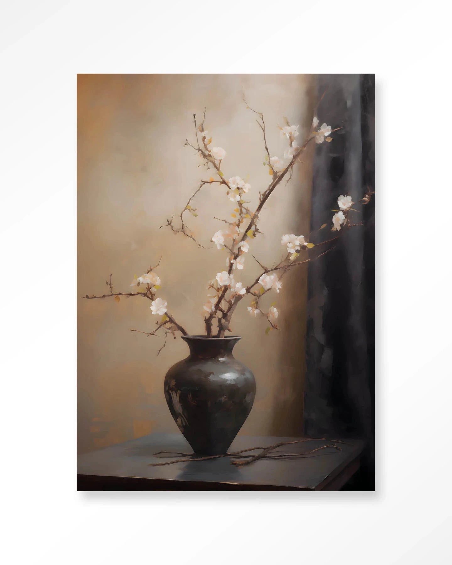 Light Blossom Vase - Moderne Wanddecoratie | Artprint, Glass Art & Wandkleed by Urban Cotton