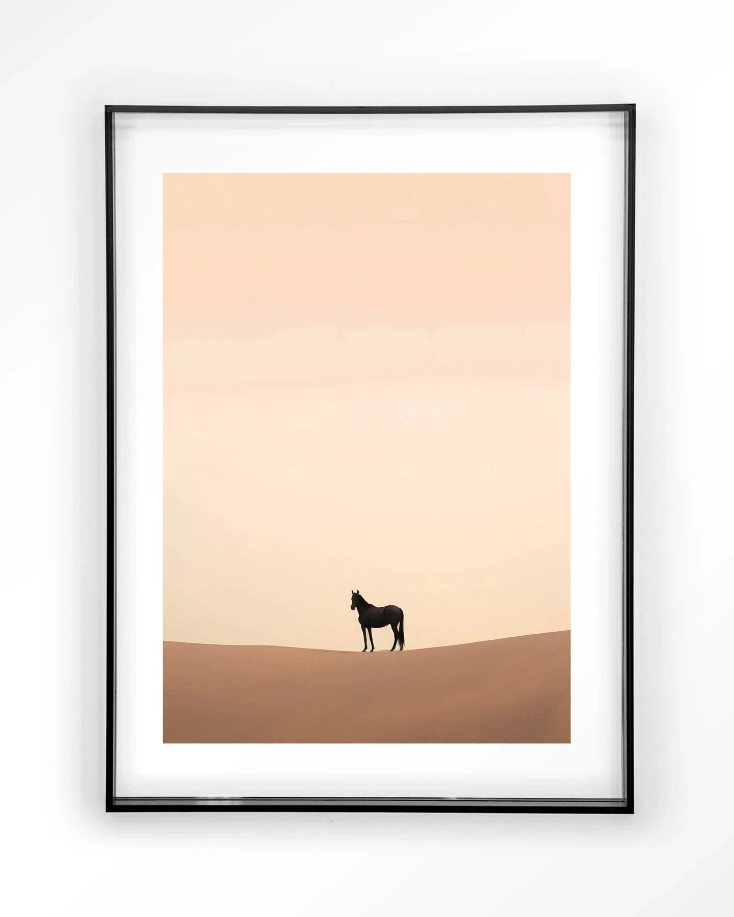 Desert Horse - Moderne Wanddecoratie | Artprint, Glass Art & Wandkleed by Urban Cotton