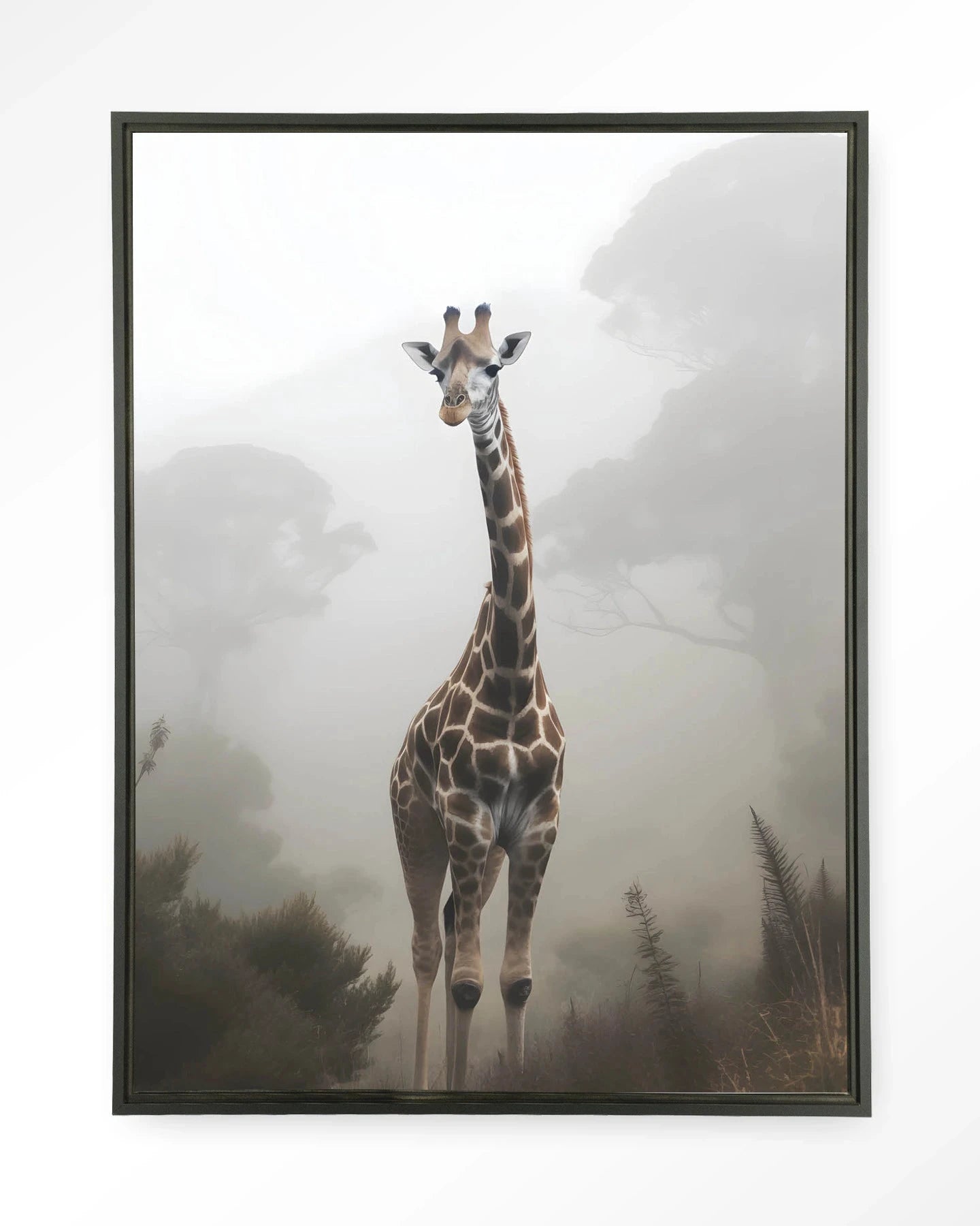 Giraffe Mist - Moderne Wanddecoratie | Artprint, Glass Art & Wandkleed by Urban Cotton