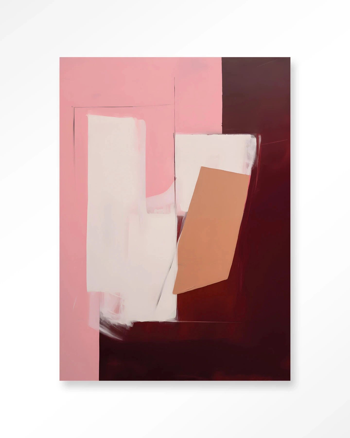 Red Fields - Moderne Wanddecoratie | Artprint, Glass Art & Wandkleed by Urban Cotton