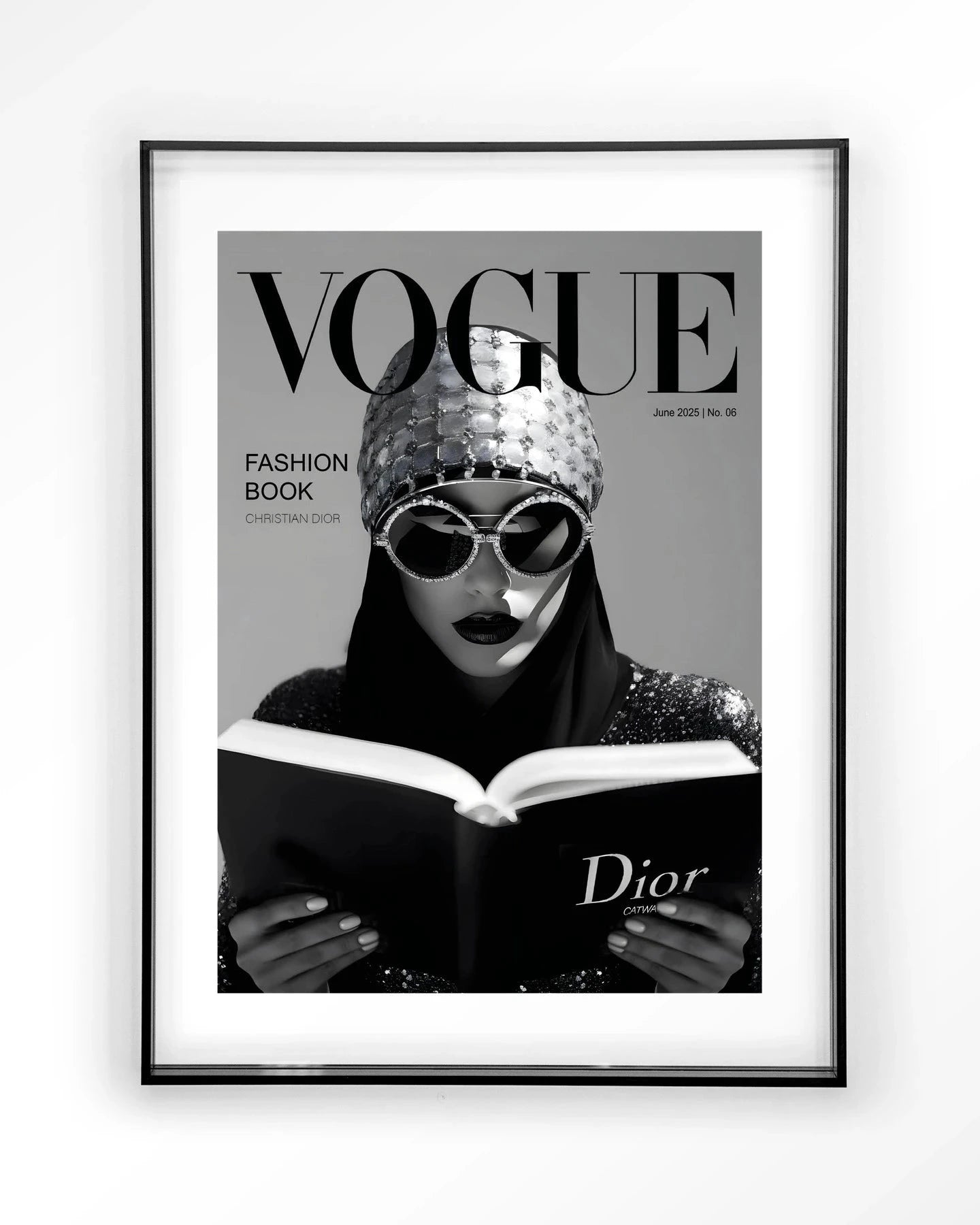 Fashion Book White - Moderne Wanddecoratie | Artprint, Glass Art & Wandkleed by Urban Cotton