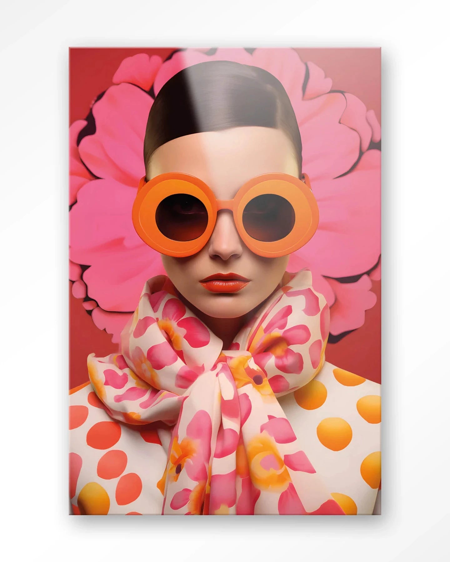 Pink Flower - Moderne Wanddecoratie | Artprint, Glass Art & Wandkleed by Urban Cotton