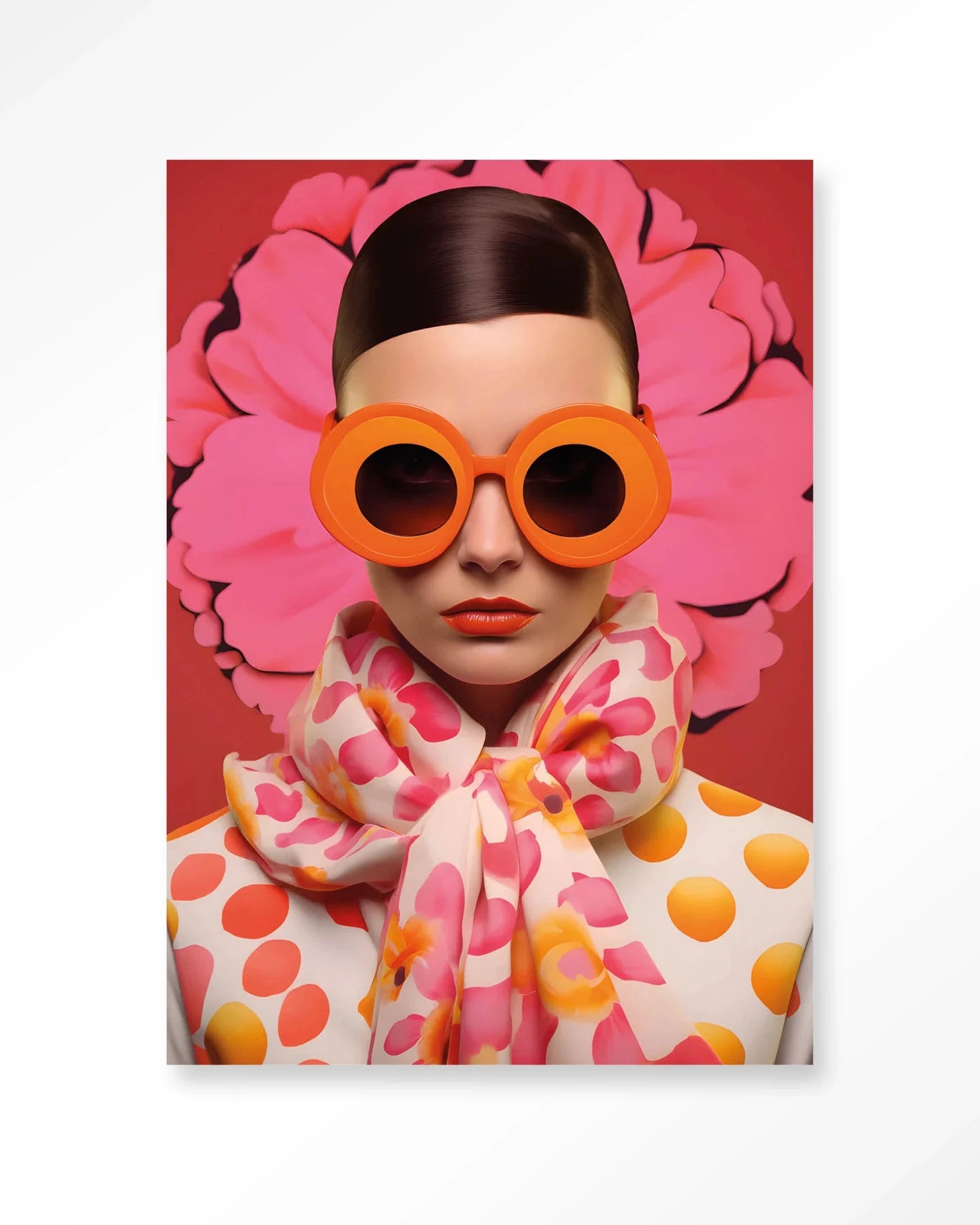 Pink Flower - Moderne Wanddecoratie | Artprint, Glass Art & Wandkleed by Urban Cotton