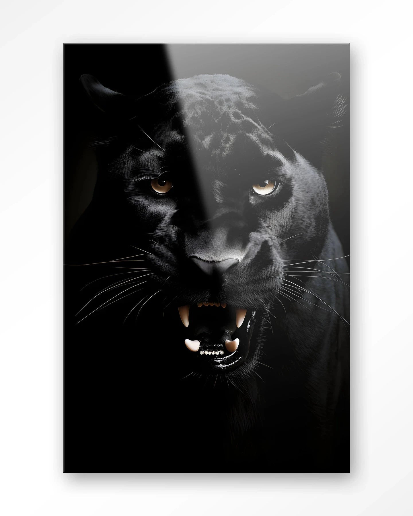 Rawr Panther - Moderne Wanddecoratie | Artprint, Glass Art & Wandkleed by Urban Cotton