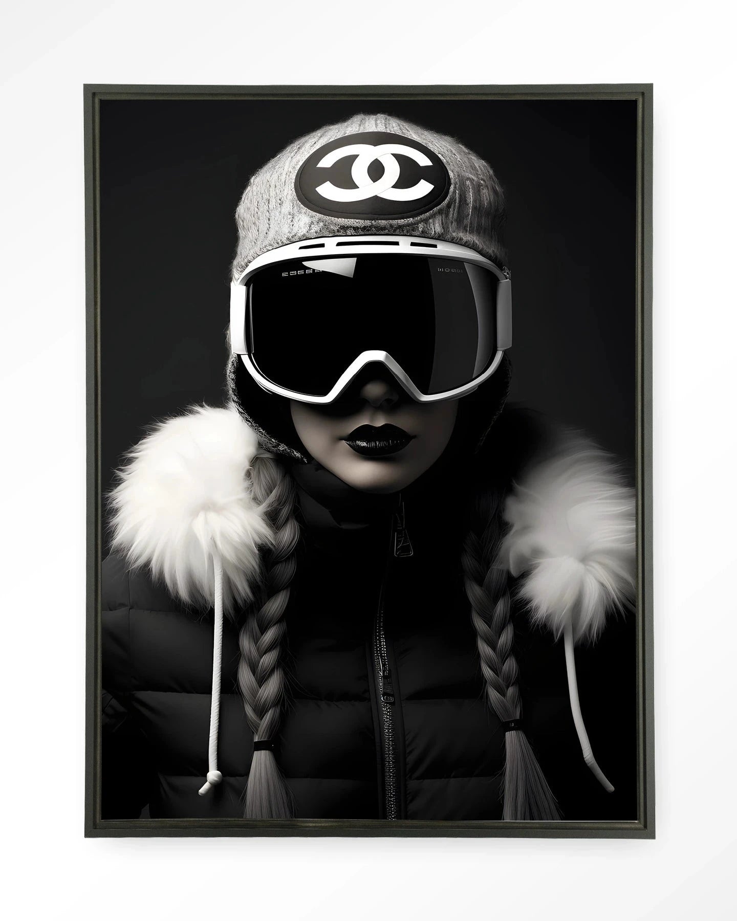 Luxury Snow Girl - Moderne Wanddecoratie | Artprint, Glass Art & Wandkleed by Urban Cotton