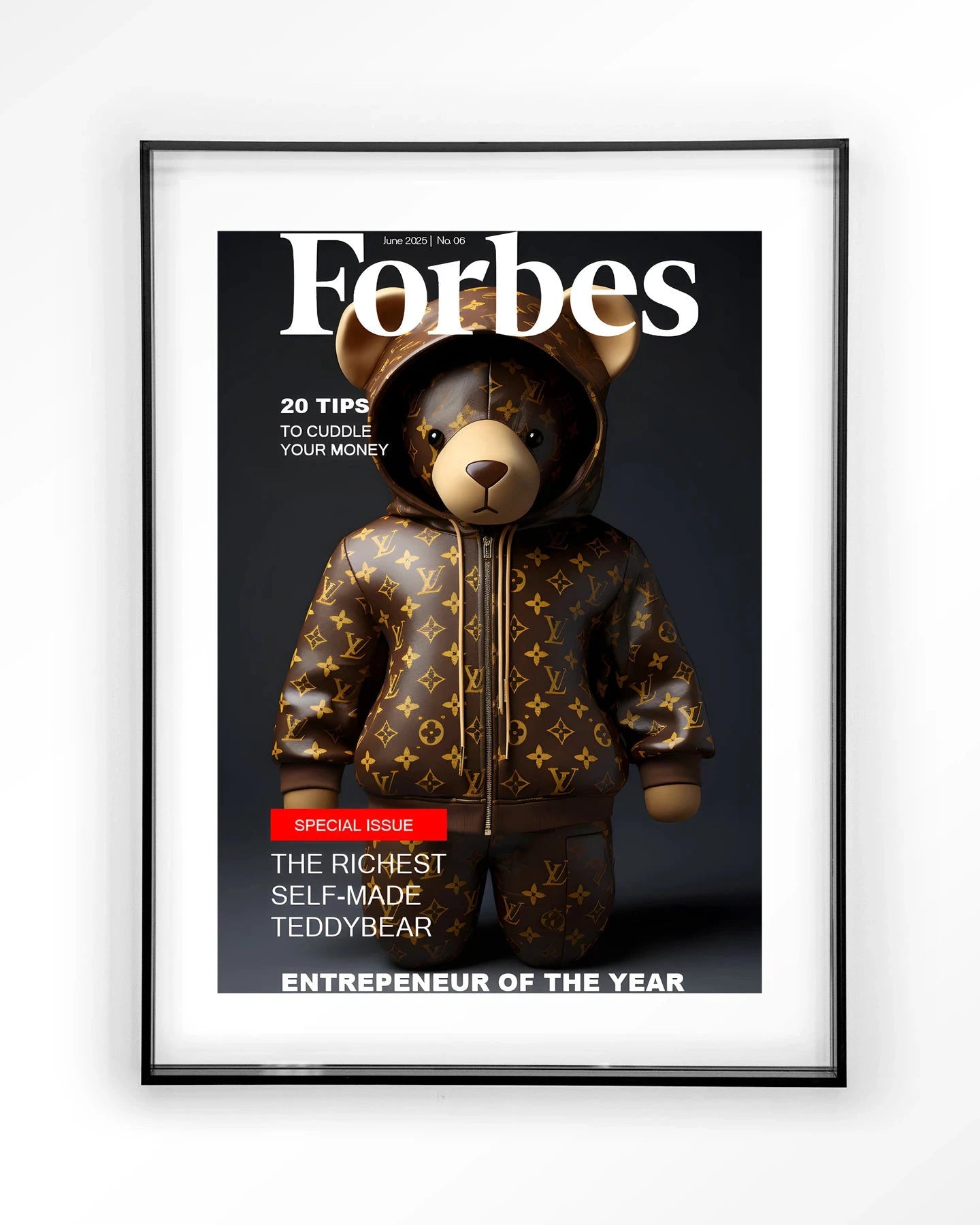 Selfmade Teddybear - Moderne Wanddecoratie | Artprint, Glass Art & Wandkleed by Urban Cotton