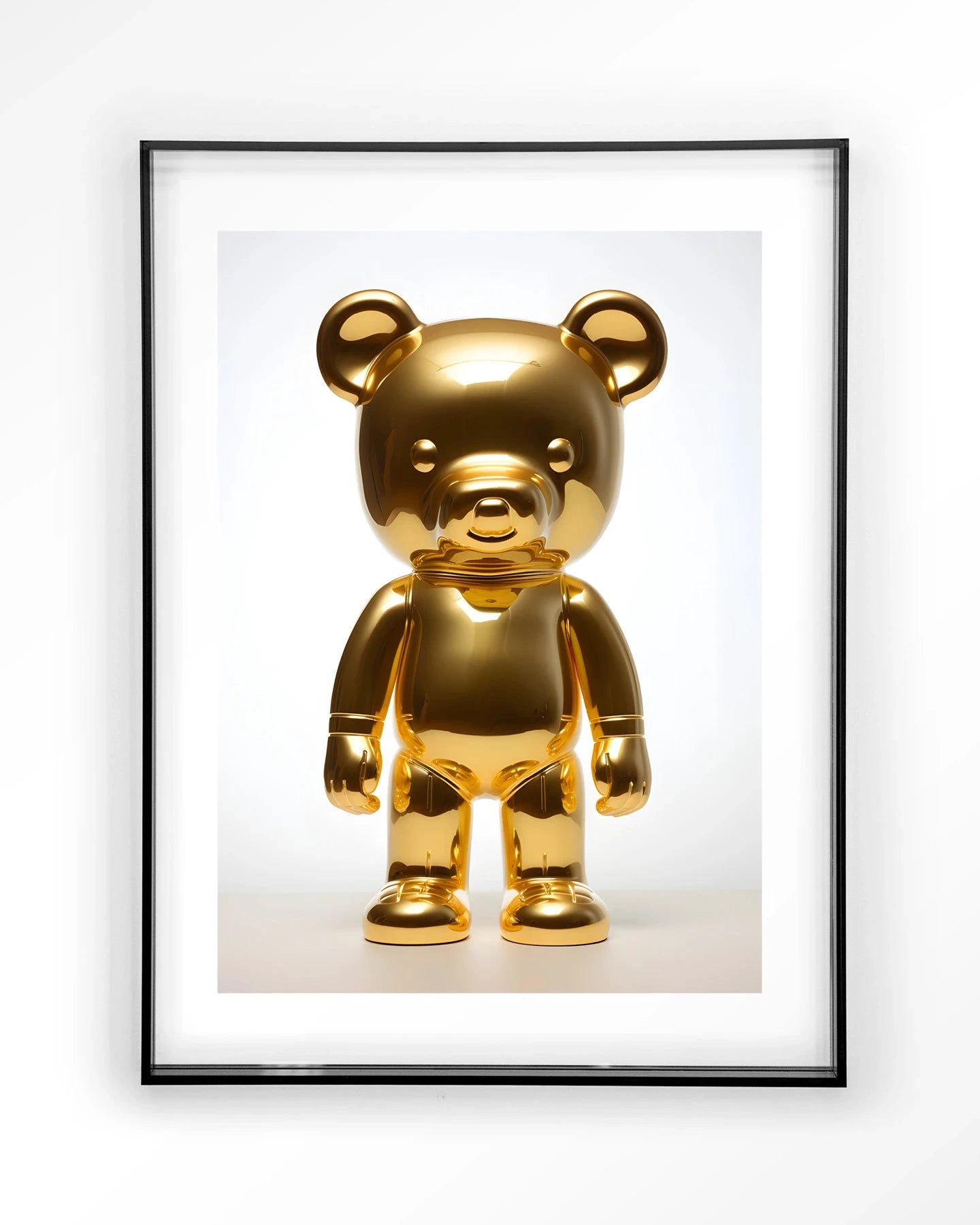 Golden Teddybear - Moderne Wanddecoratie | Artprint, Glass Art & Wandkleed by Urban Cotton