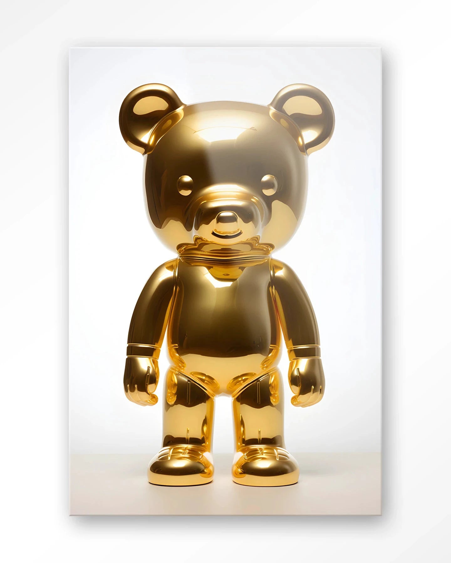 Golden Teddybear - Moderne Wanddecoratie | Artprint, Glass Art & Wandkleed by Urban Cotton