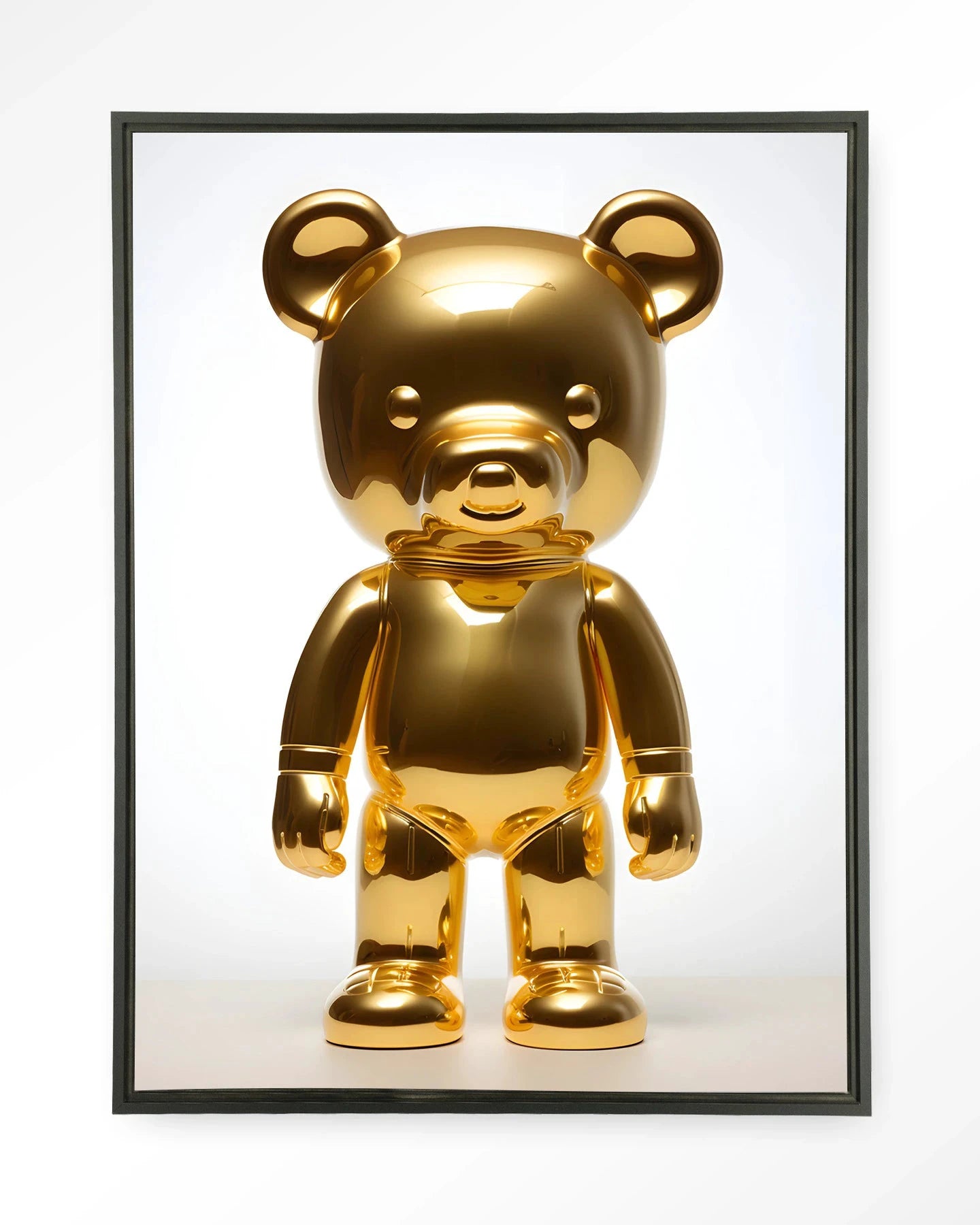Golden Teddybear - Moderne Wanddecoratie | Artprint, Glass Art & Wandkleed by Urban Cotton