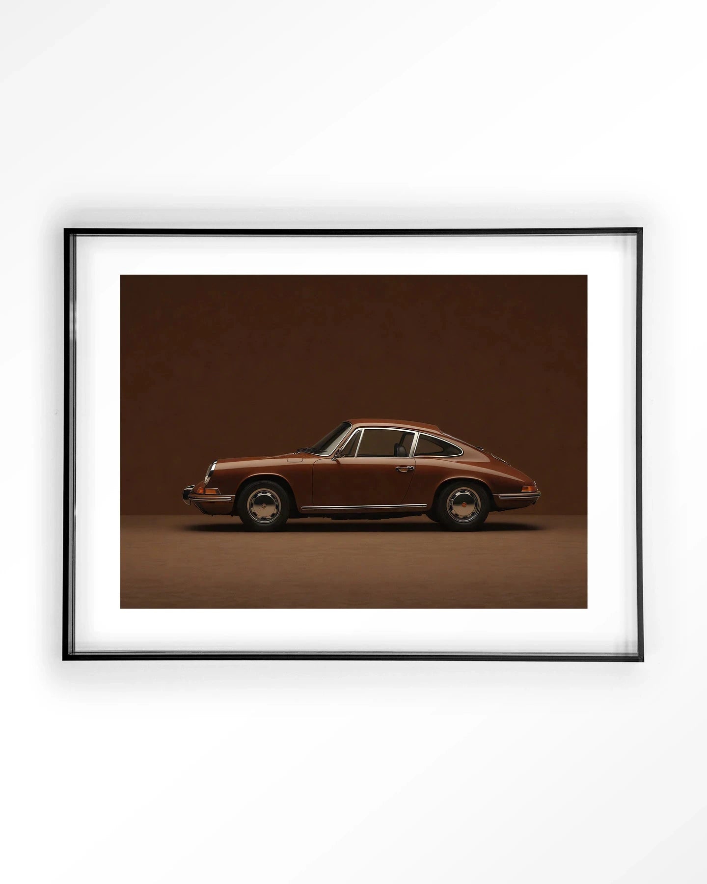 Brown Porsche - Moderne Wanddecoratie | Artprint, Glass Art & Wandkleed by Urban Cotton